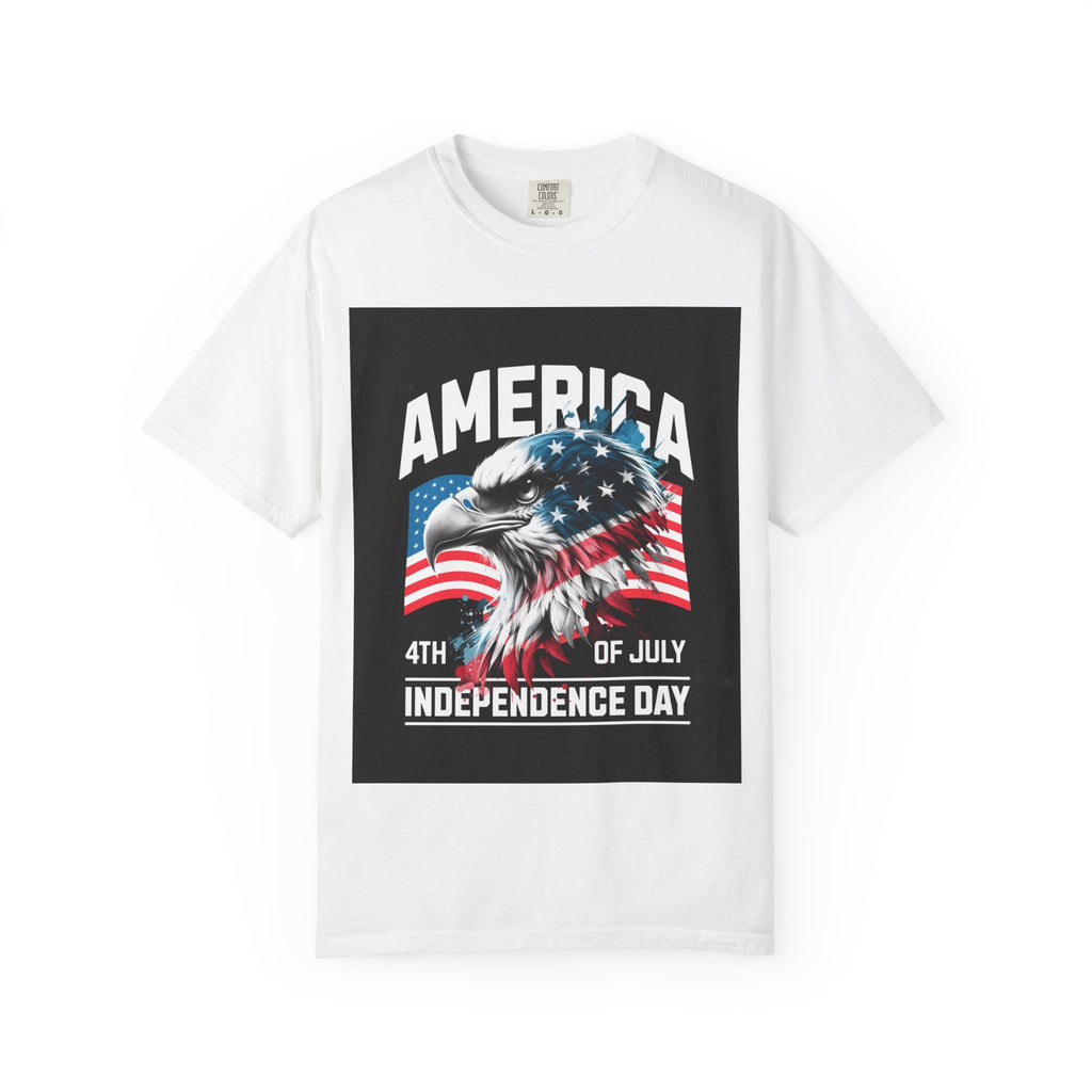 Independence Day T-shirt — 'America' Eagle Flag 4th of July Tee