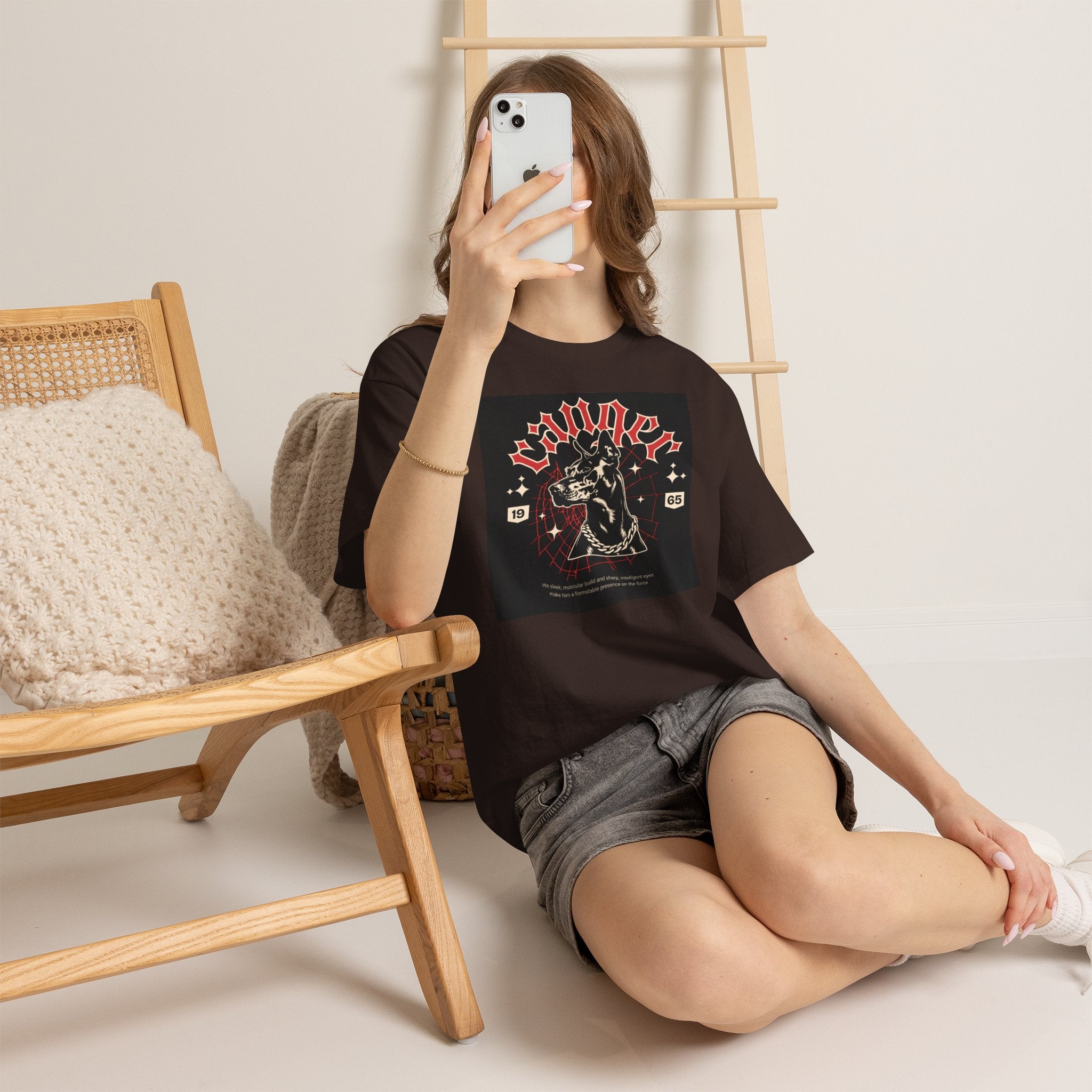 Vintage Gothic Cat Tee — 'Witchery' Retro Occult Graphic T-Shirt