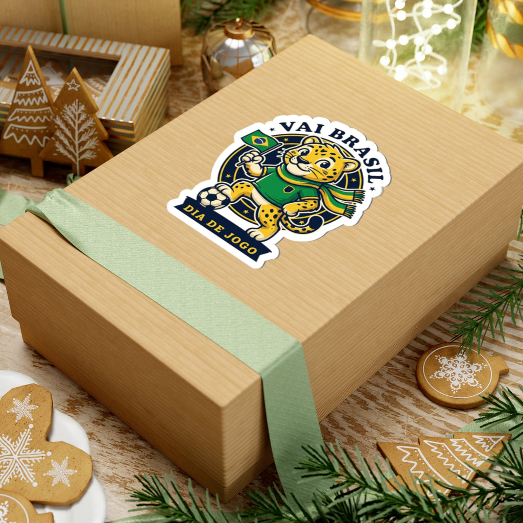 Vai Brasil Jaguar Sticker | Brazil Soccer Pride, Copa Day