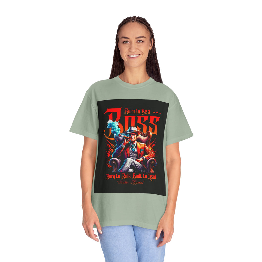 Boss Vintage Graphic T-Shirt — "Born to Be a Boss" Retro Mafia Design