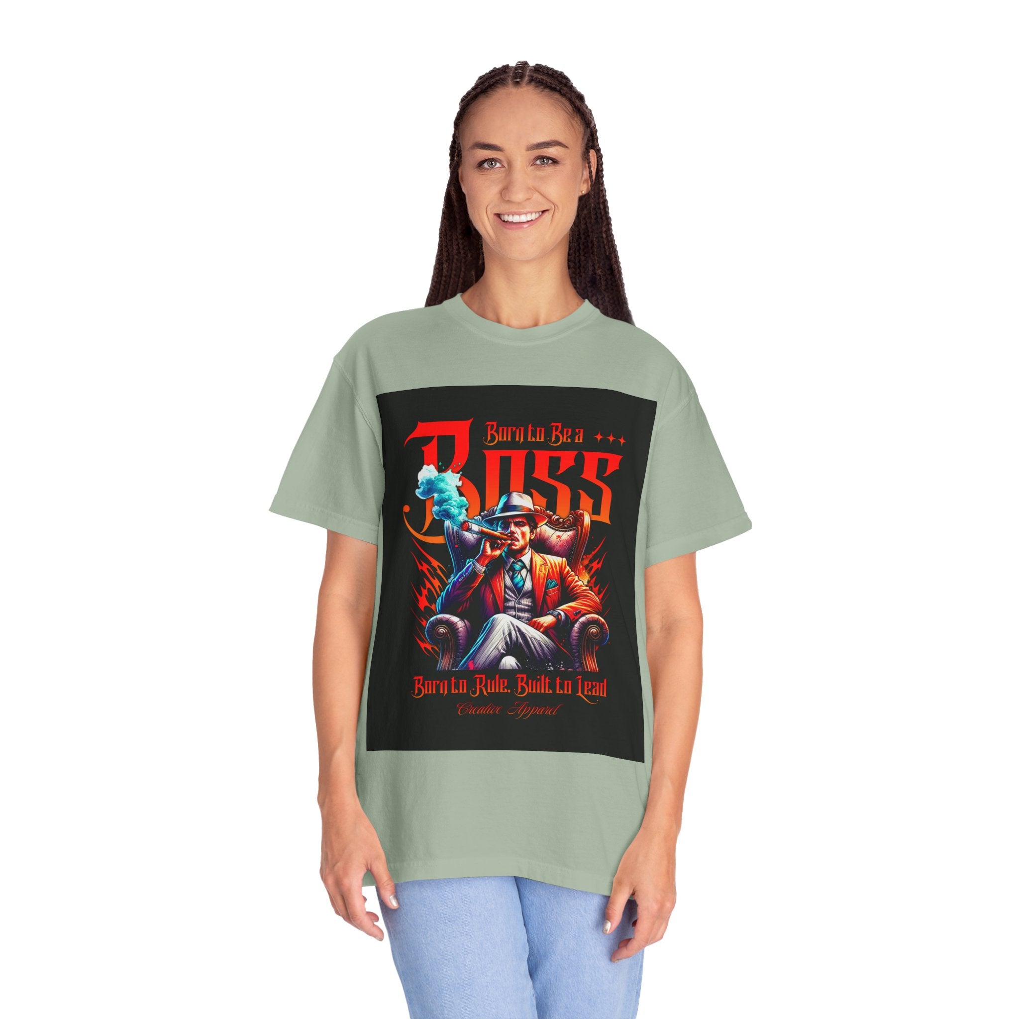 Boss Vintage Graphic T-Shirt — "Born to Be a Boss" Retro Mafia Design