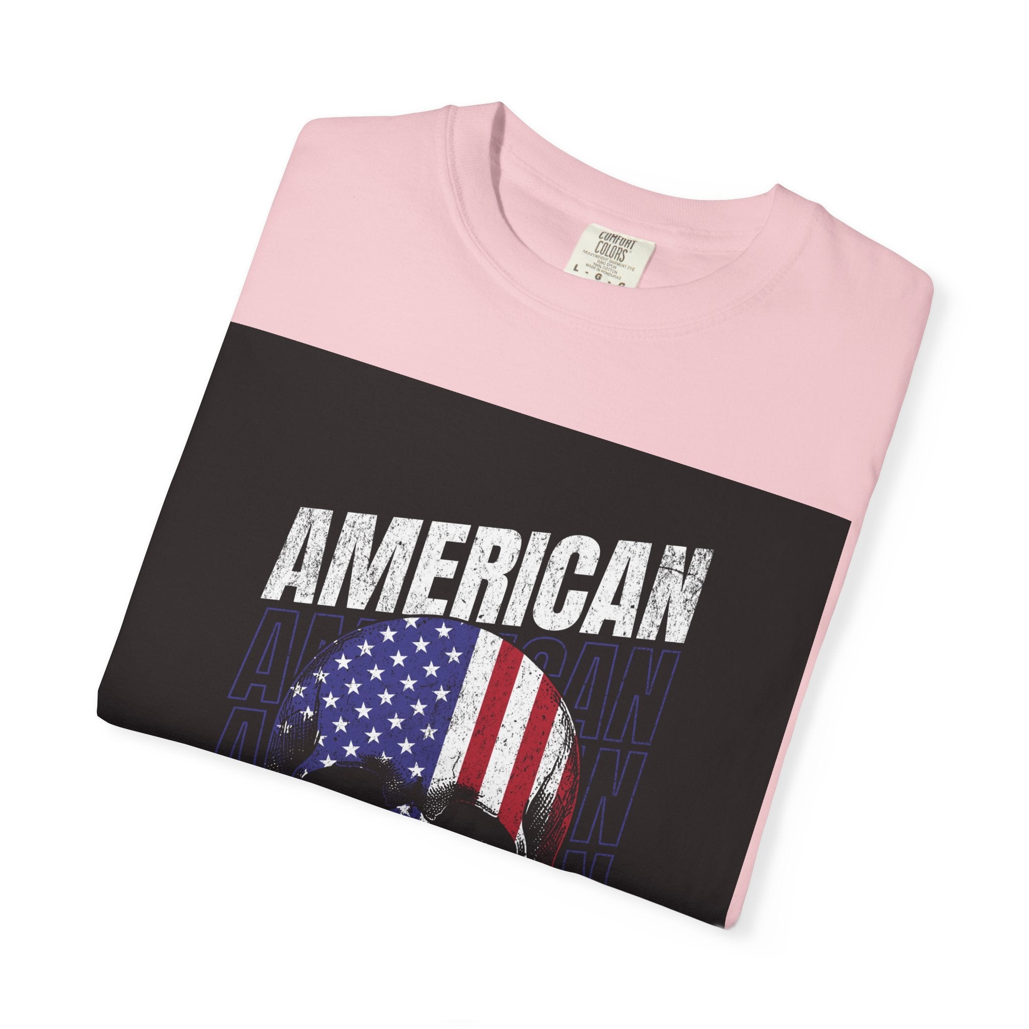 American Skull Flag T-Shirt — "American Forever" Patriotic Graphic Tee
