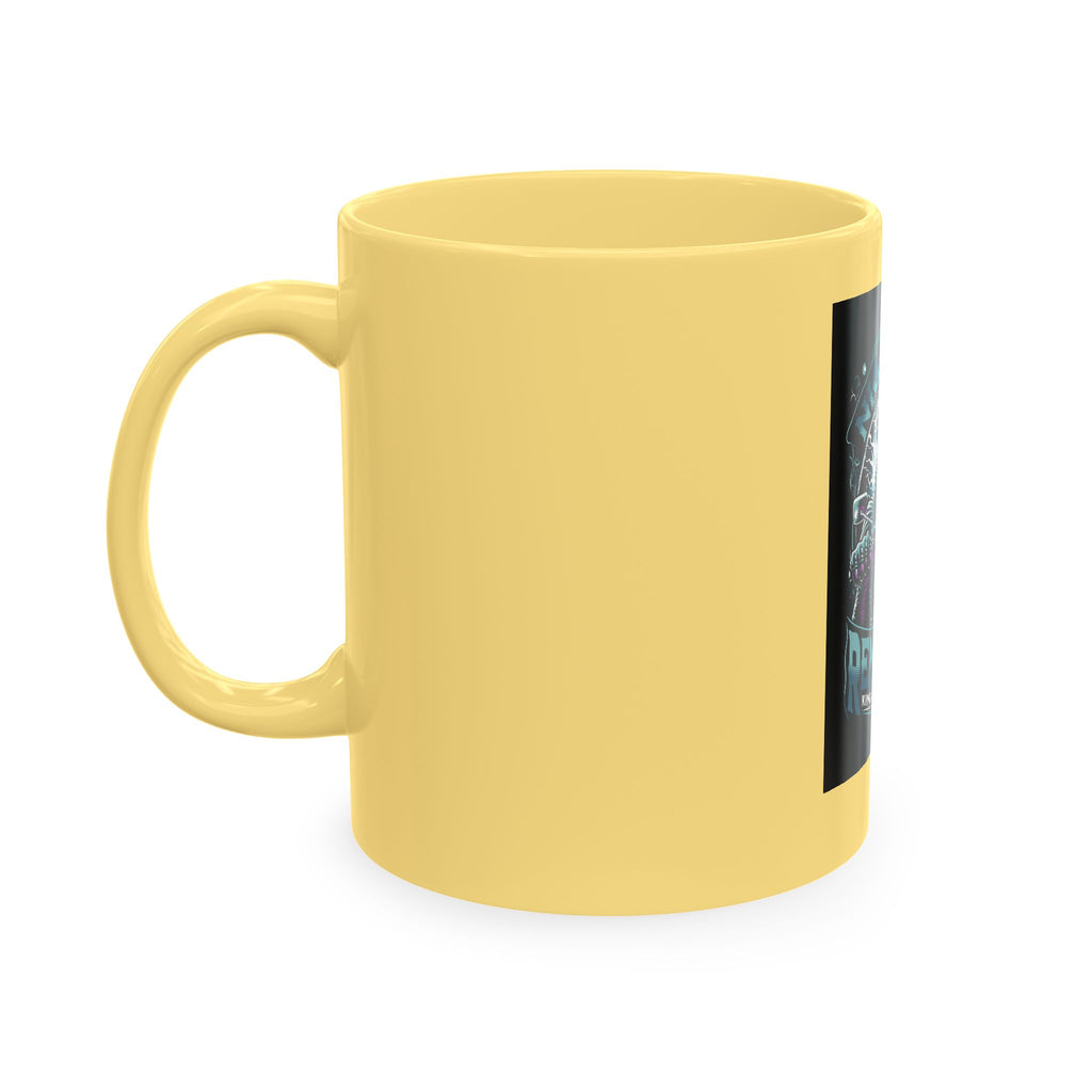 Nightmare Renegade Ceramic Mug — Grim Reaper Biker "King of the Shadows" Coffee Cup