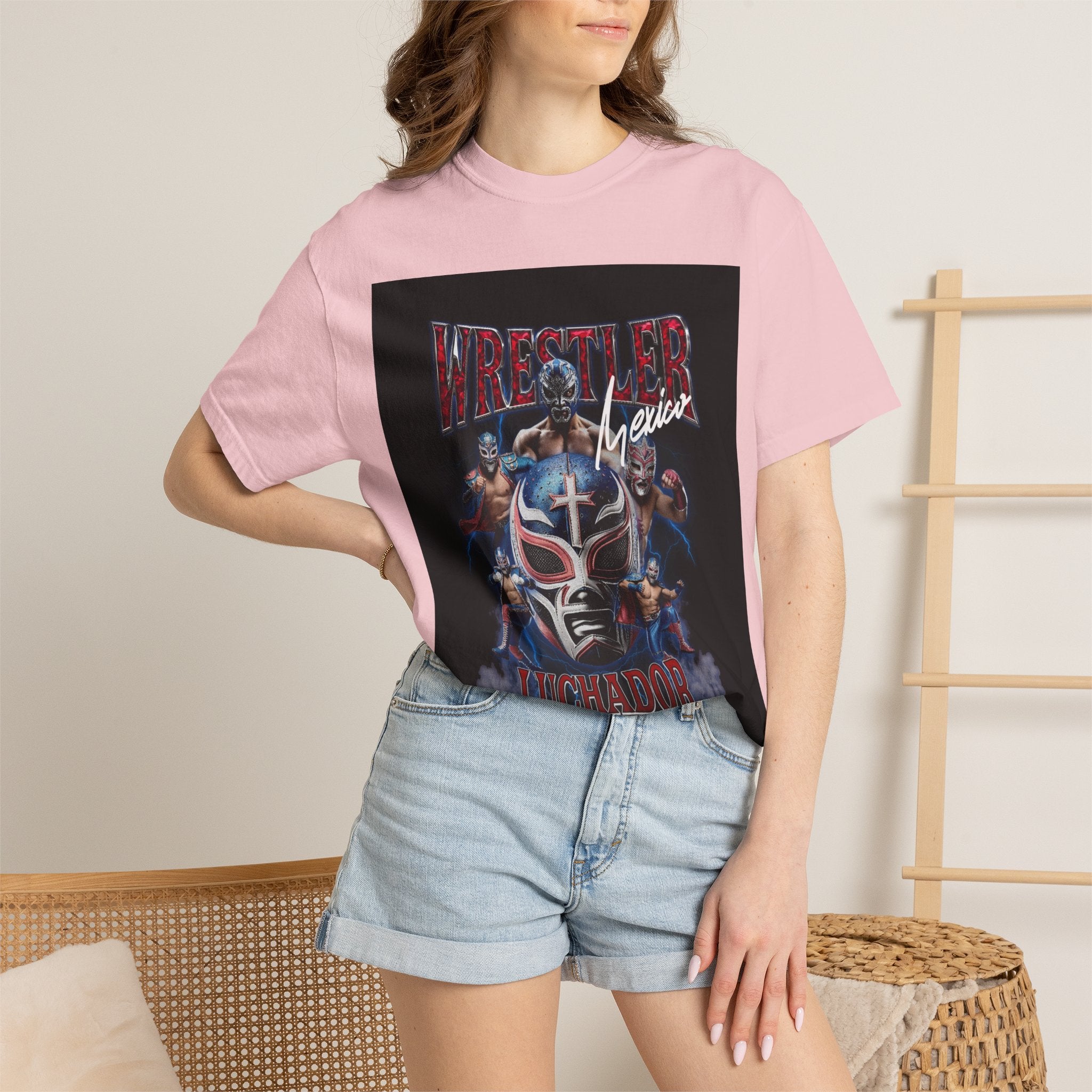Wrestler Luchador Graphic T-Shirt — Mexican Masked Wrestling Tee