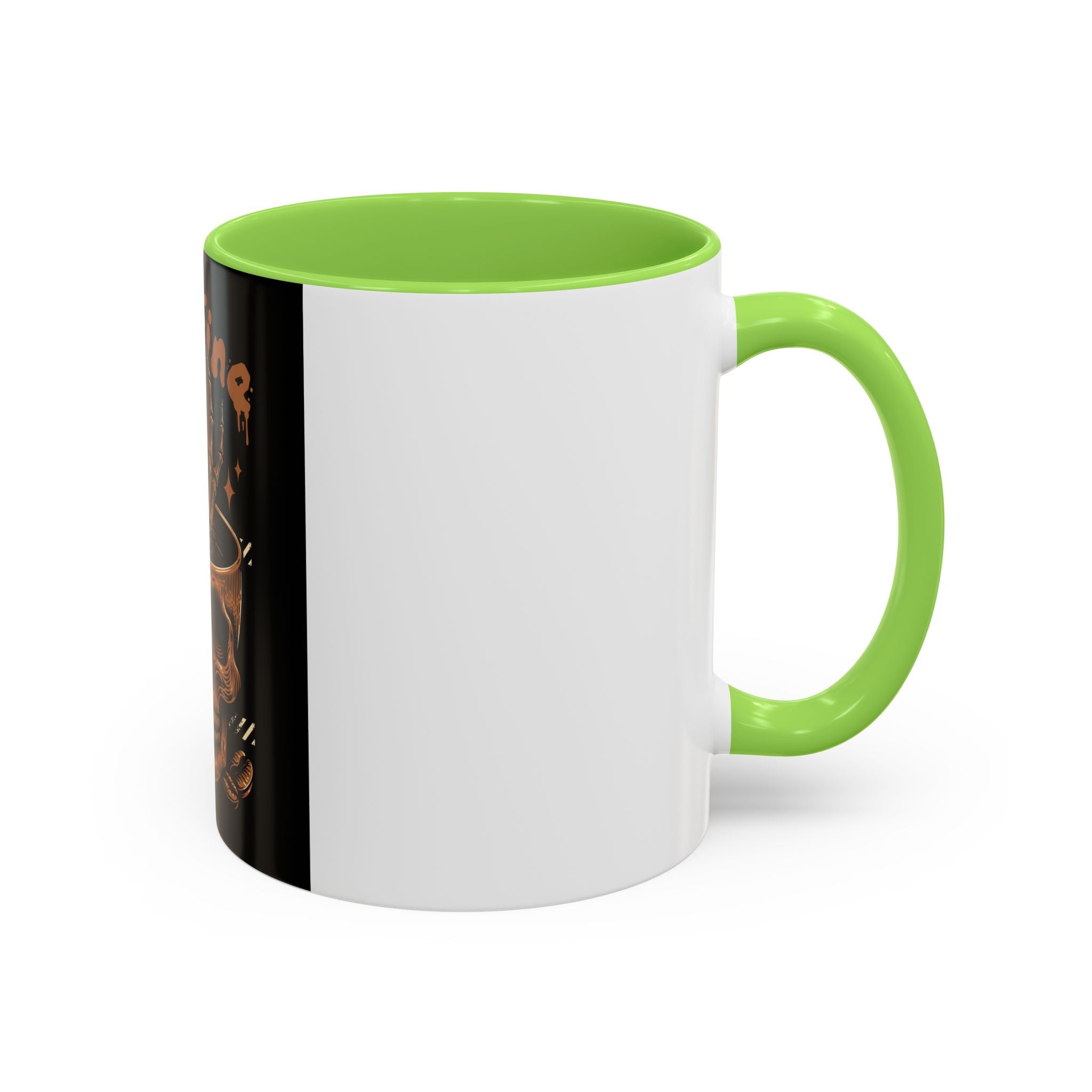 Skull Coffee Mug – "I'm Fine Just Need Coffee" Gothic Ceramic Mug