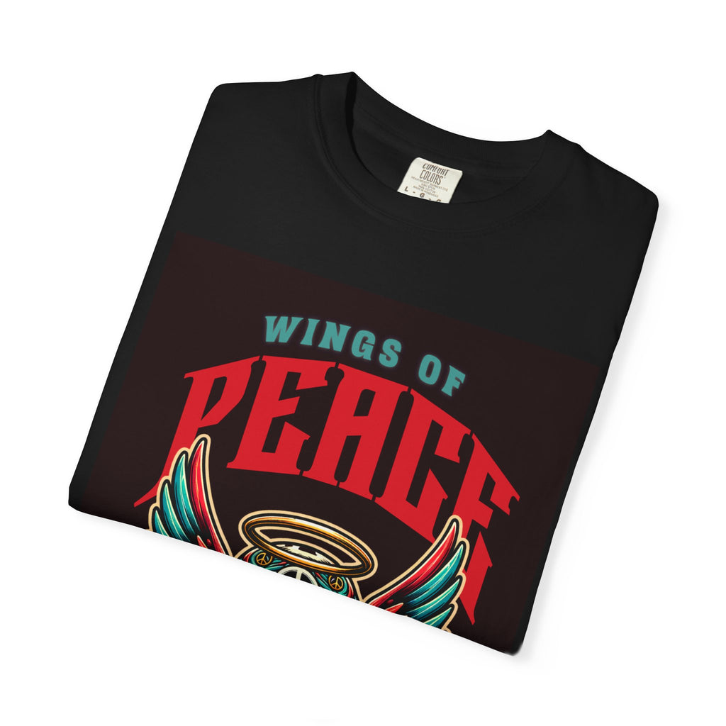 Wings of Peace Skull T-Shirt — "Soar Above With Love" Vintage Graphic Tee