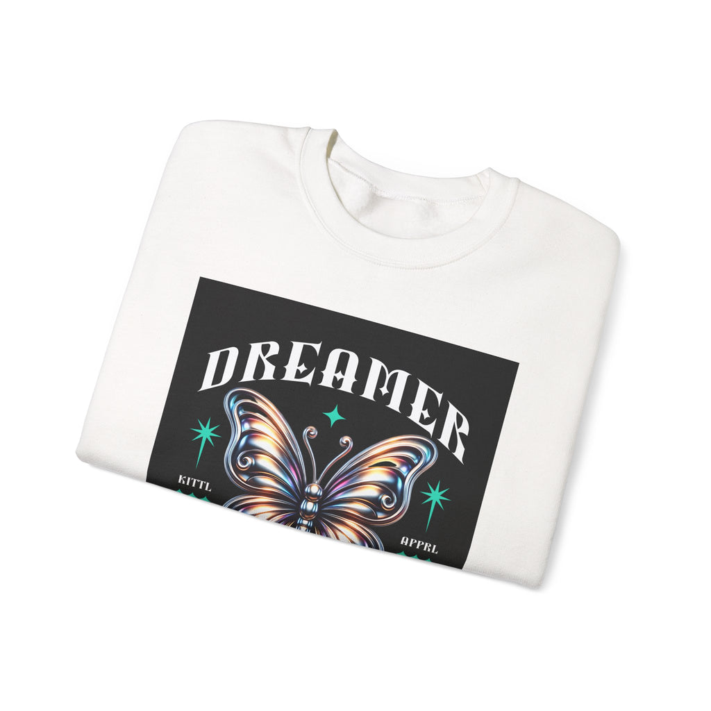 Dreamer Butterfly Crewneck Sweatshirt — Inspiring 'Dreamer' Graphic Pullover
