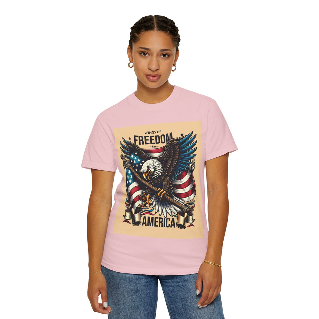 Freedom Eagle T-Shirt — Wings of America Patriotic Graphic Tee