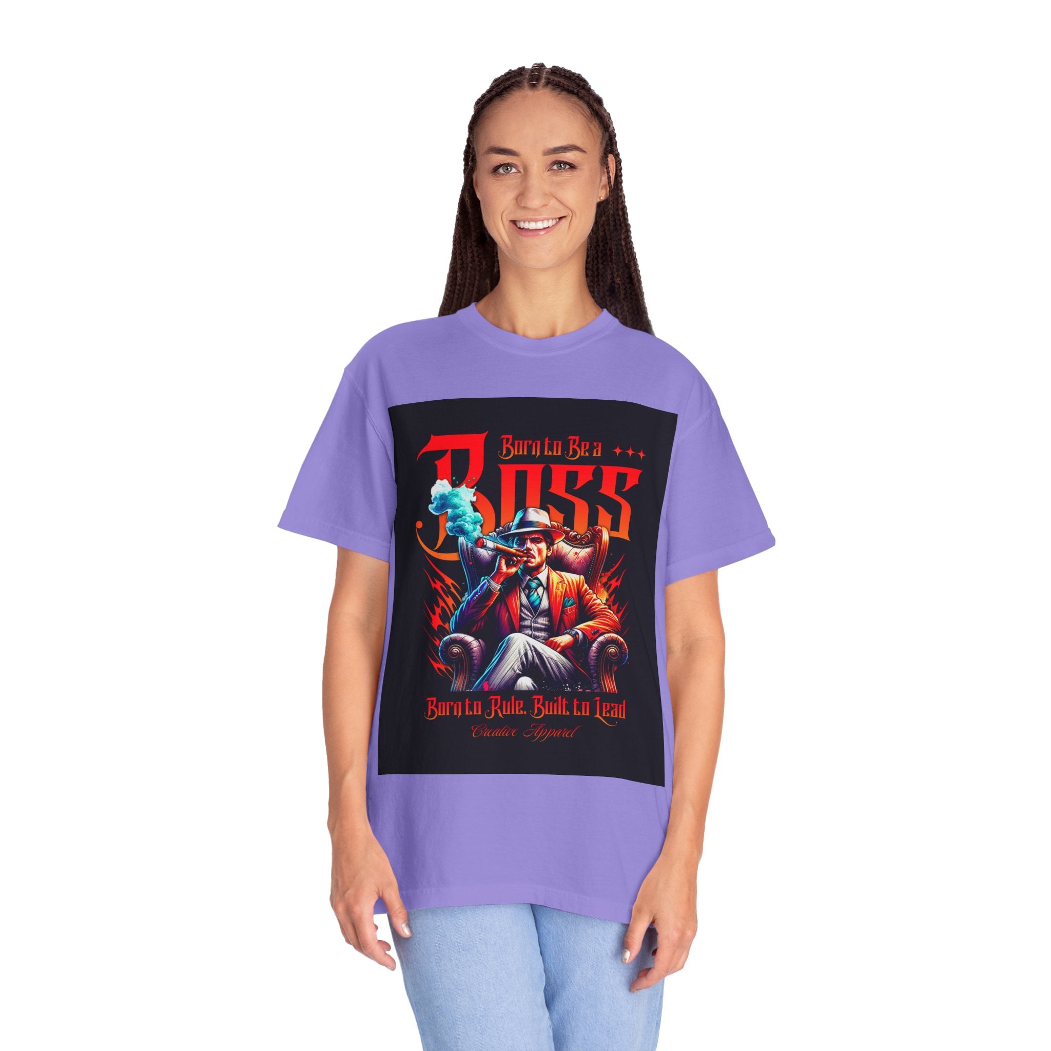 Boss Vintage Graphic T-Shirt — "Born to Be a Boss" Retro Mafia Design