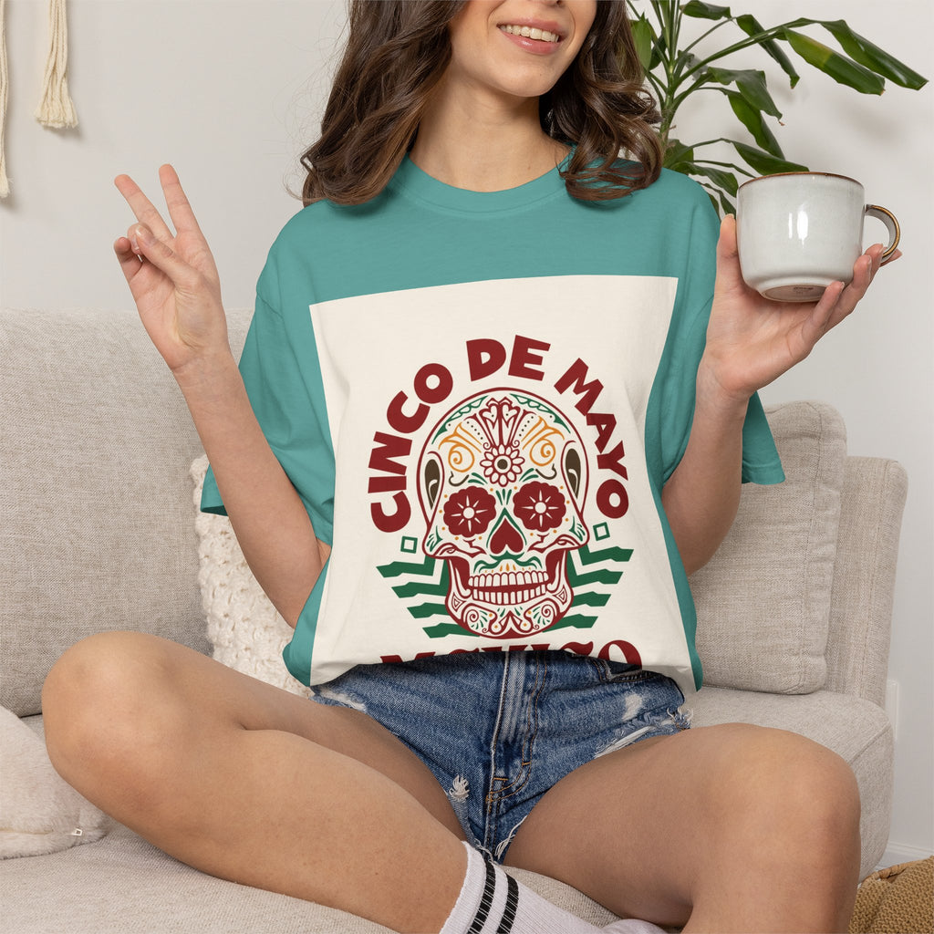 Cinco de Mayo Mexico Sugar Skull T-Shirt