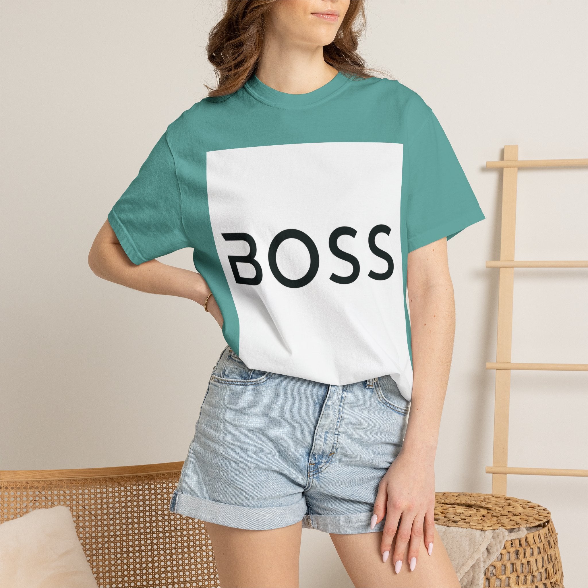 BOSS Graphic T-Shirt — Bold Minimalist Logo Tee for Confident Style