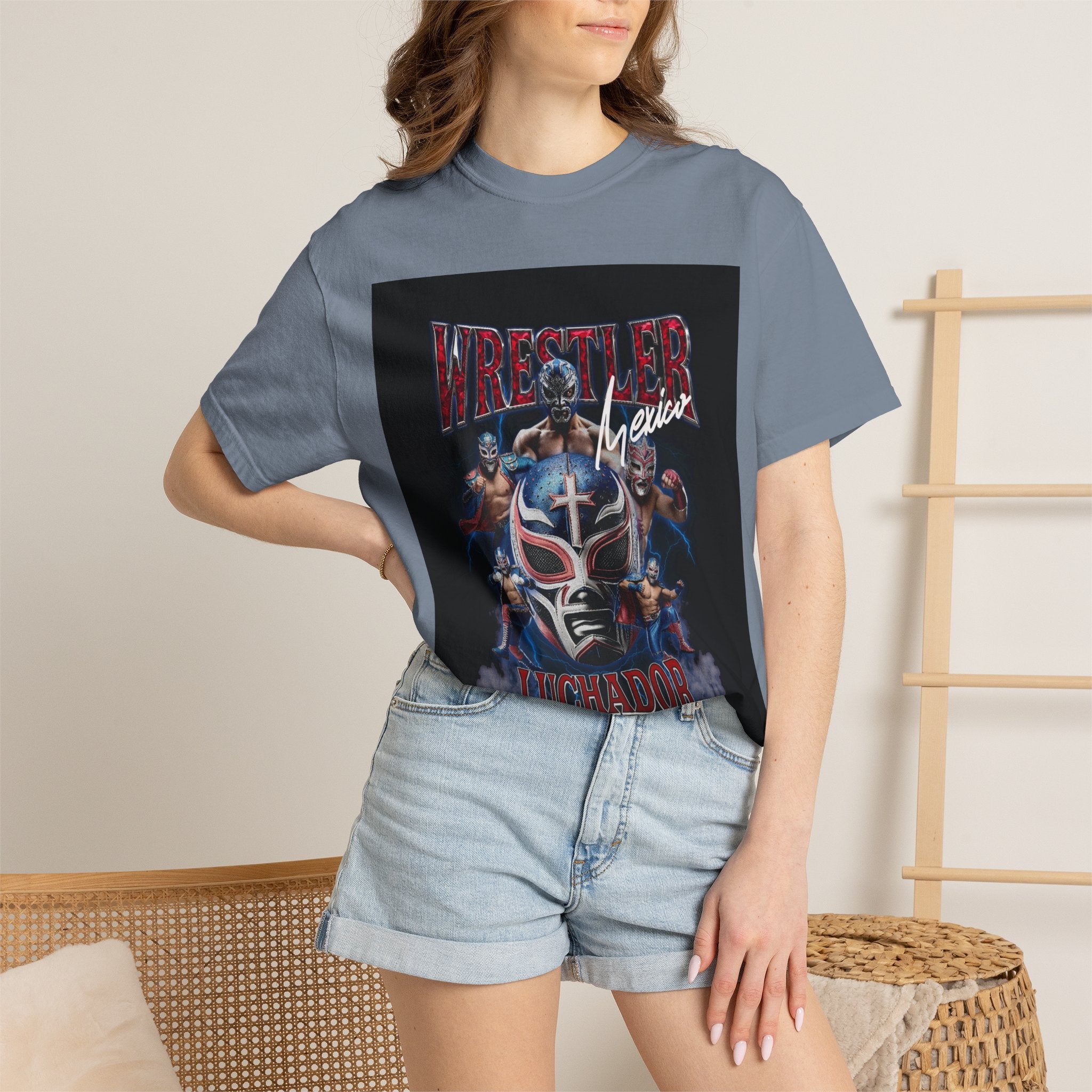 Wrestler Luchador Graphic T-Shirt — Mexican Masked Wrestling Tee