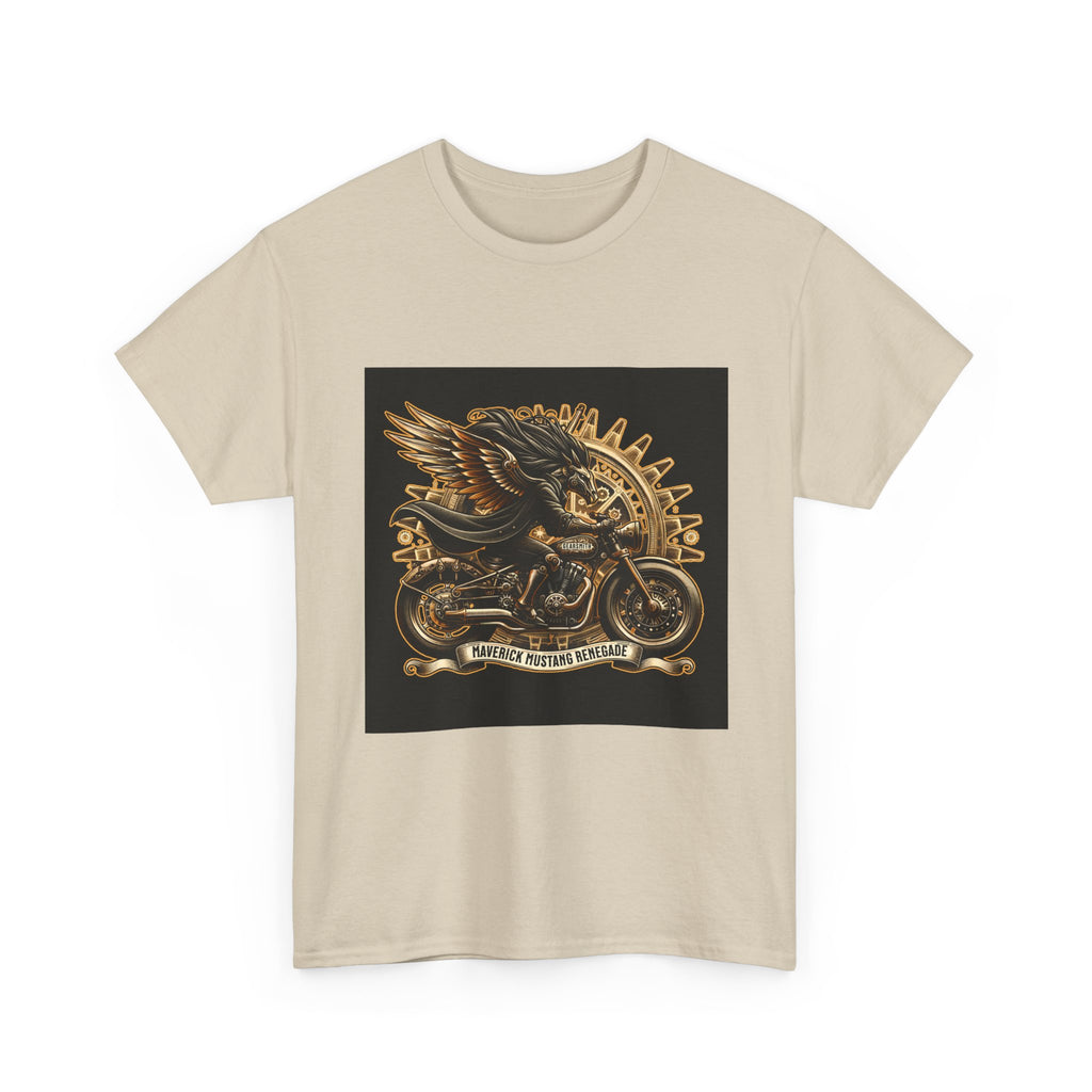 Vintage Winged Motorcycle Tee — "Ride Forever, Ride Free" Biker T-Shirt