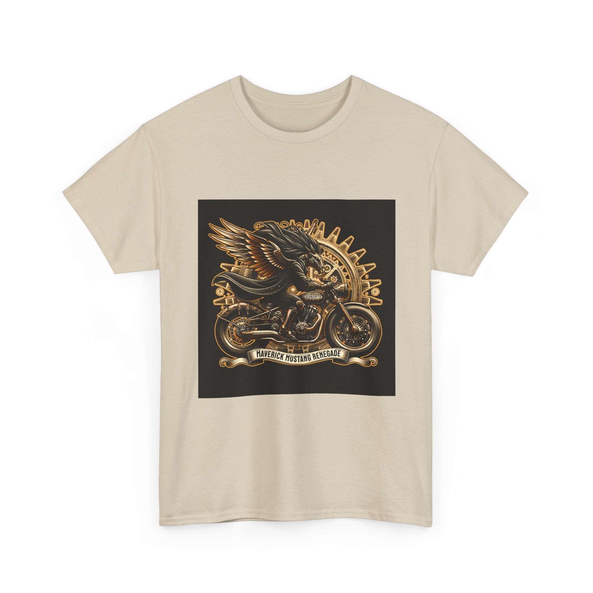 Vintage Winged Motorcycle Tee — "Ride Forever, Ride Free" Biker T-Shirt
