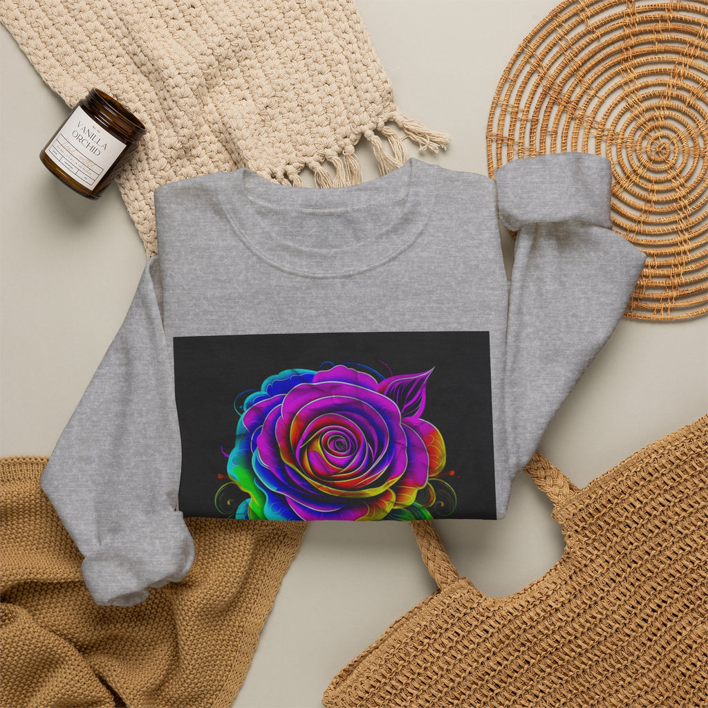 Fluorescent Rose “Fragrant” Crewneck Sweatshirt