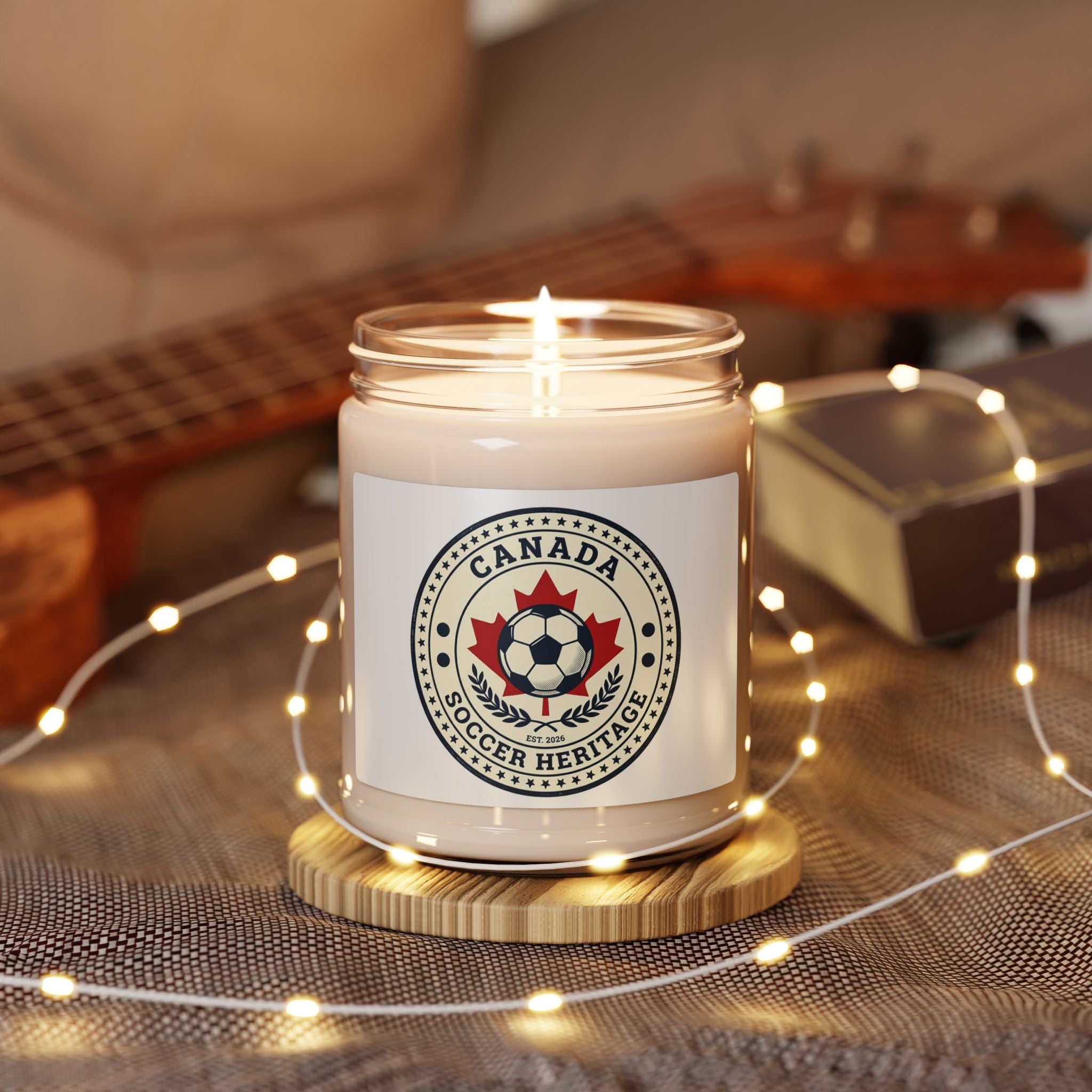 Canada Soccer Heritage Candle | 9oz Soy, Retro Soccer Emblem