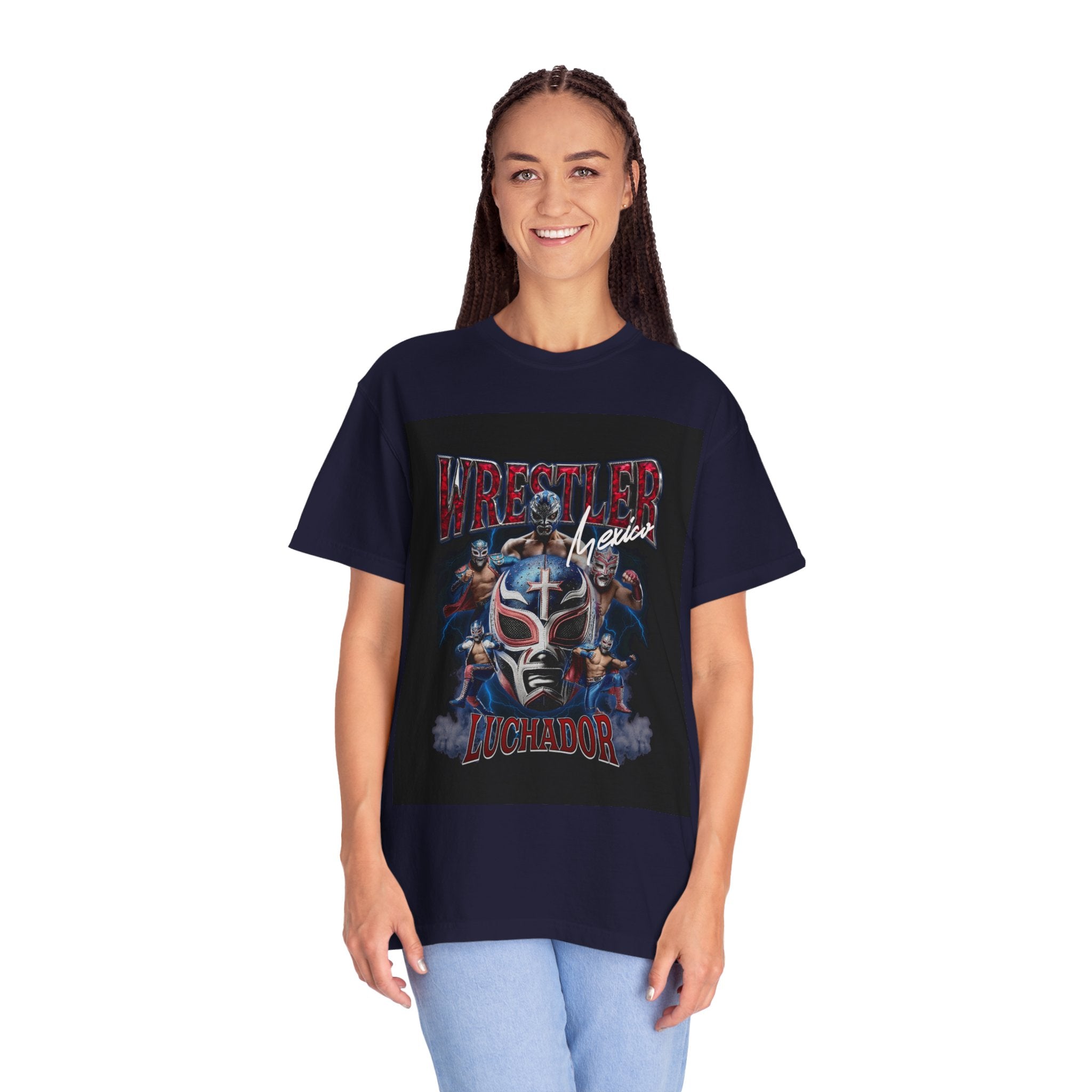 Wrestler Luchador Graphic T-Shirt — Mexican Masked Wrestling Tee