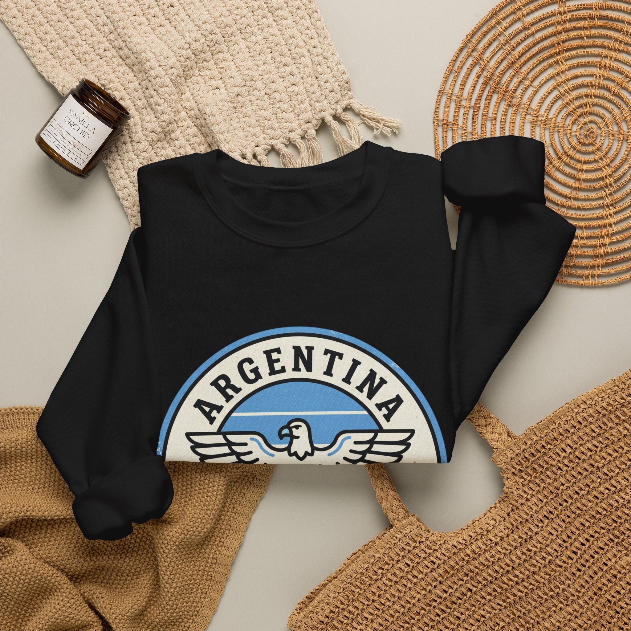 Argentina Fútbol Crest Sweatshirt | Soccer Country Pride, Nacional Colors