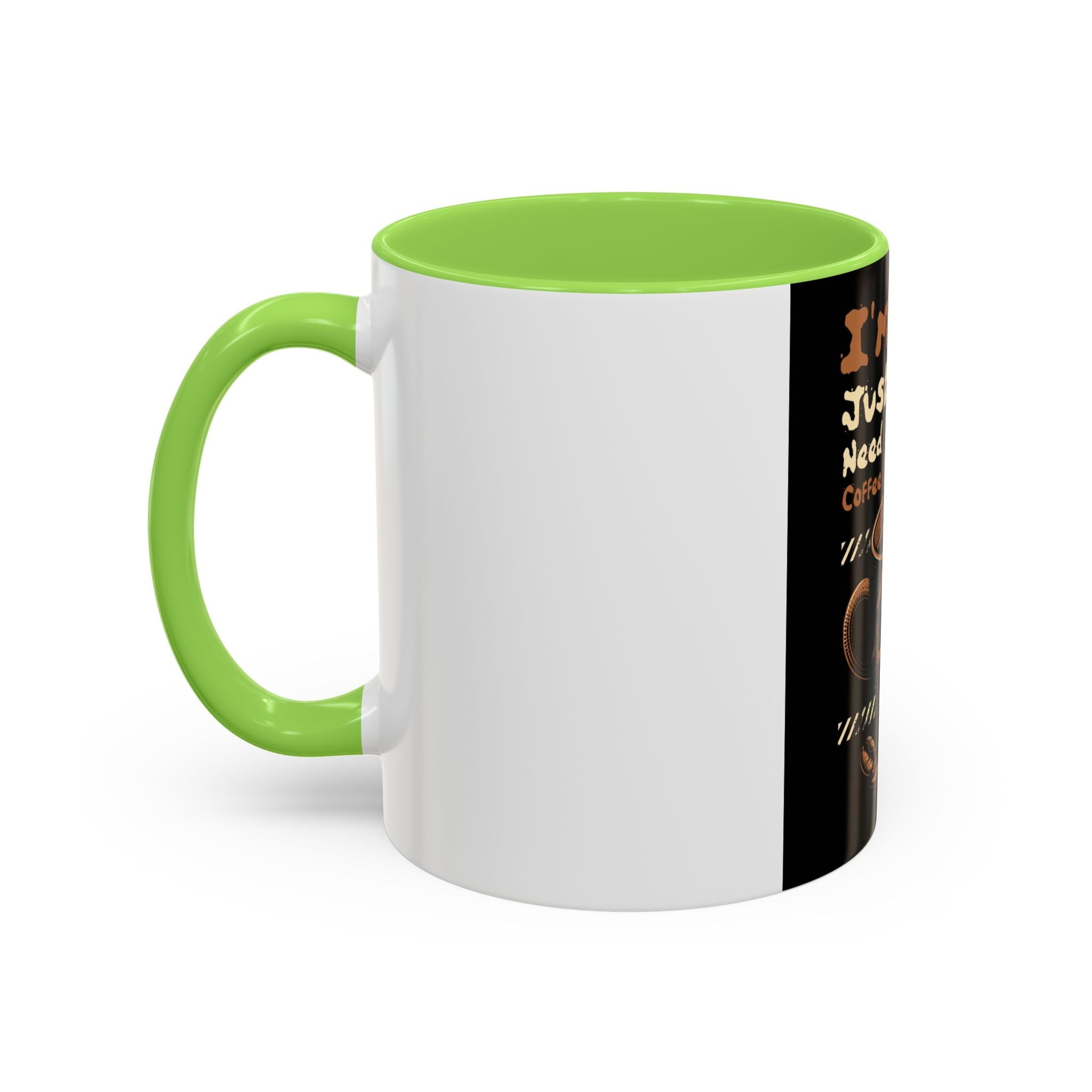 Skull Coffee Mug – "I'm Fine Just Need Coffee" Gothic Ceramic Mug
