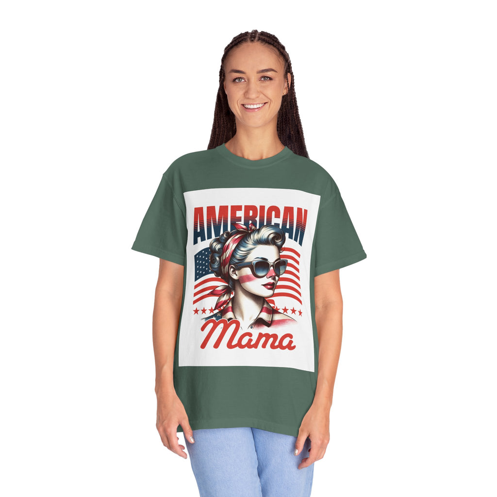 American Mama T‑Shirt — Vintage Patriotic Mom Tee
