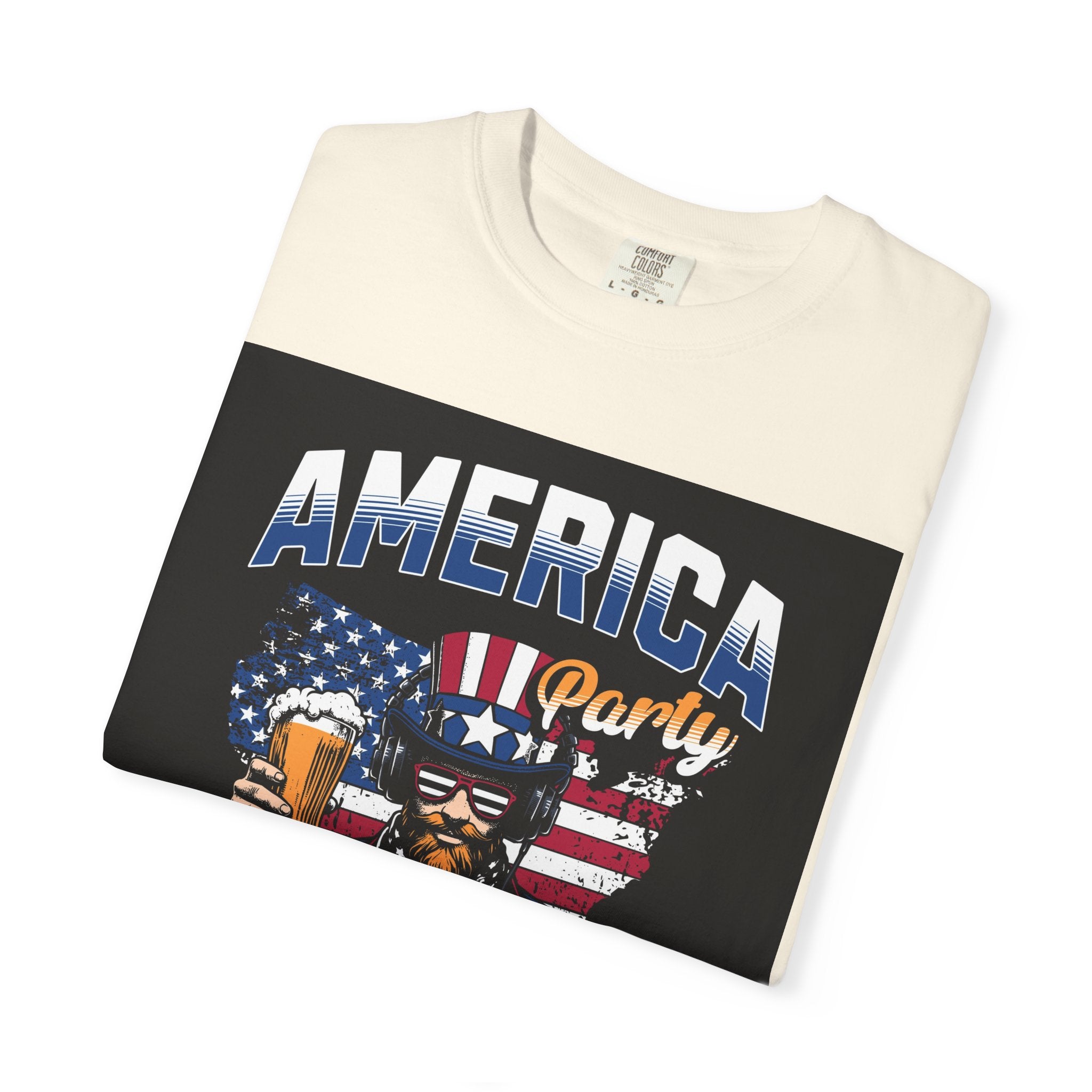 America Party T-Shirt — Cheers to Freedom 4th of July Patriotic Tee