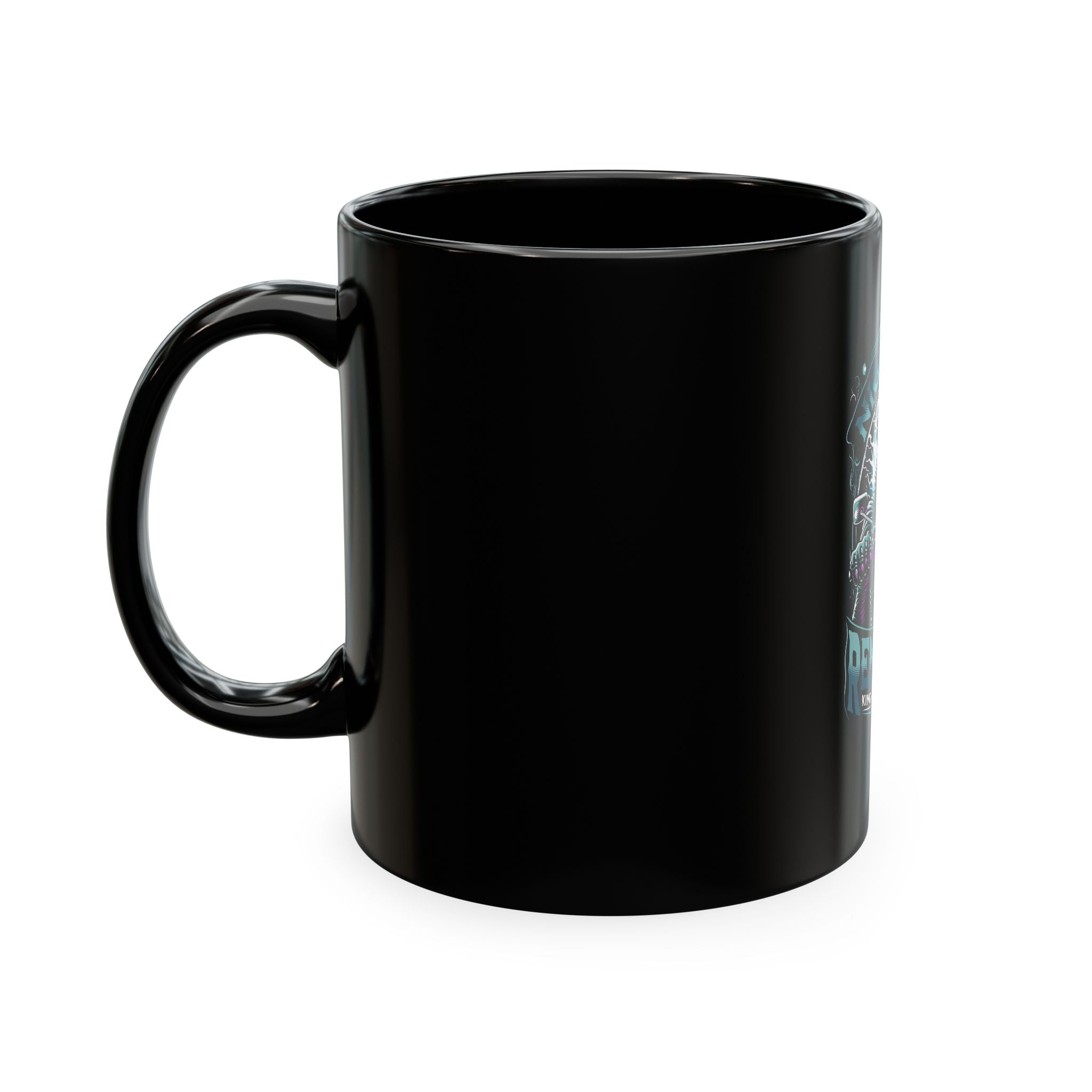 Nightmare Renegade Ceramic Mug — Grim Reaper Biker "King of the Shadows" Coffee Cup
