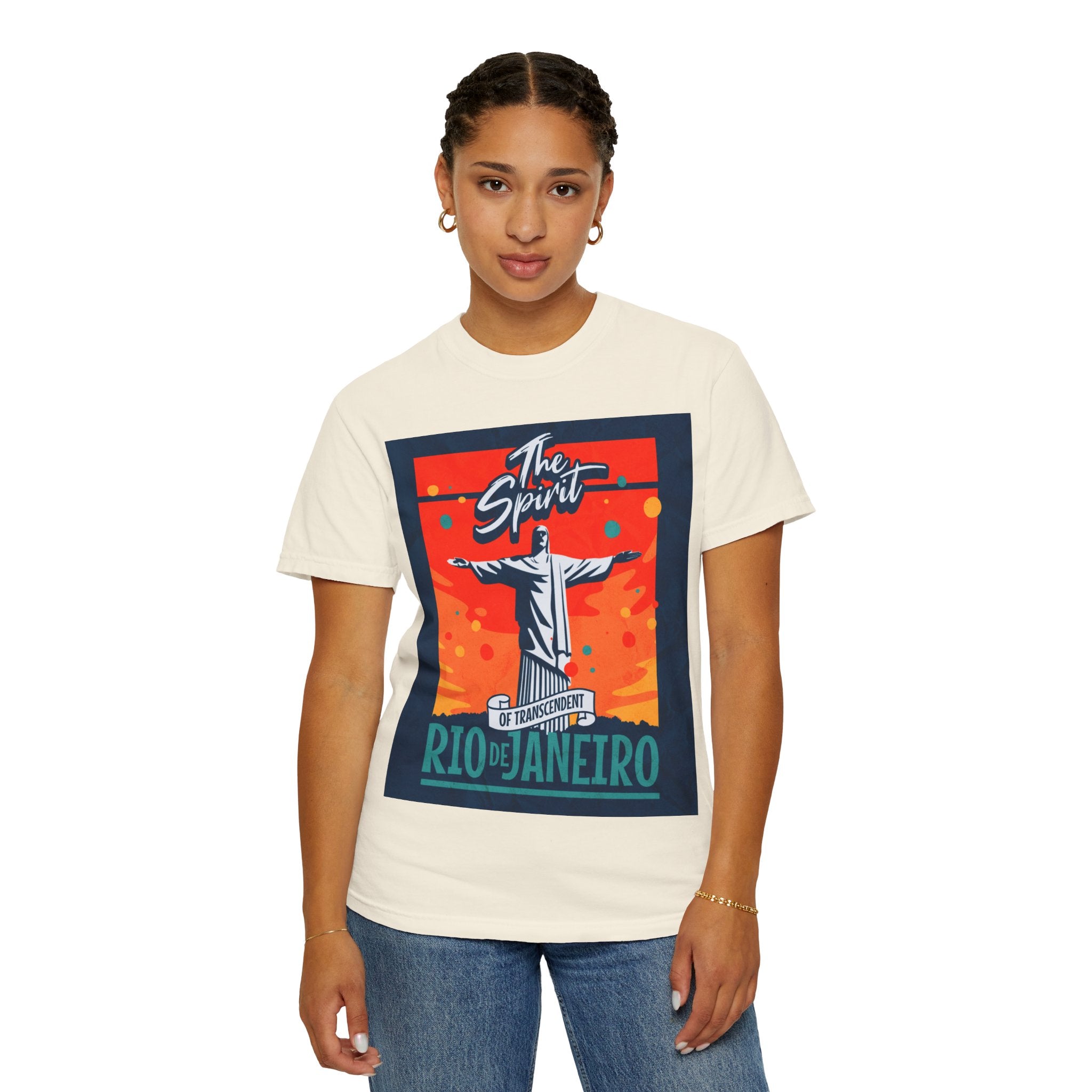 Rio de Janeiro Christ the Redeemer Poster T-Shirt — 'The Spirit' Graphic Tee