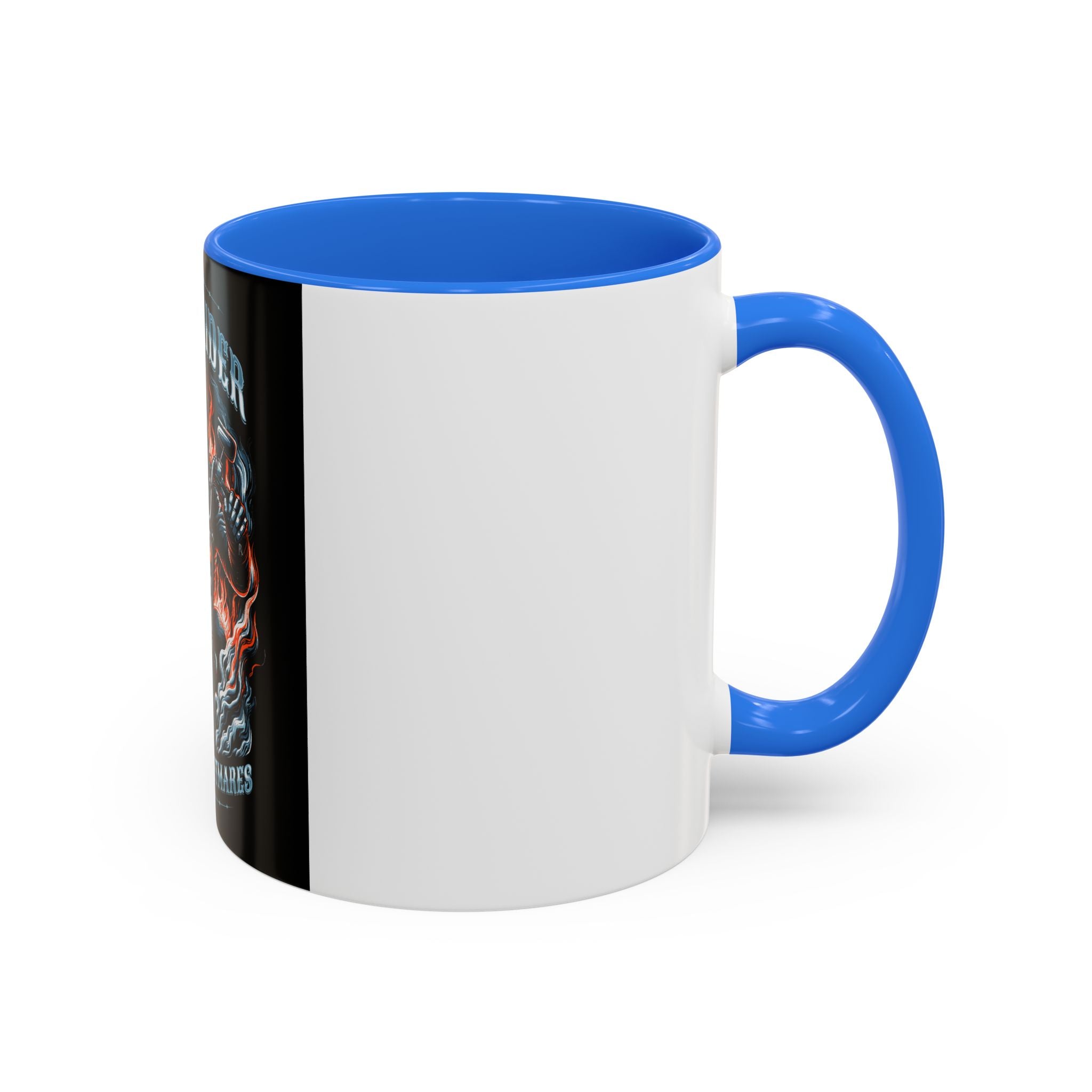 Skull Rider Motorcycle Mug – "Born of Nightmares" Biker Coffee Cup (11oz/15oz)