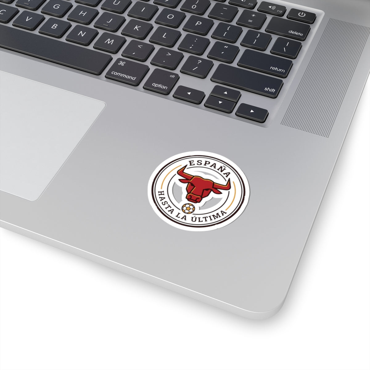 España Bull Crest Kiss-Cut Stickers | Spain Soccer Pride, Red & Gold
