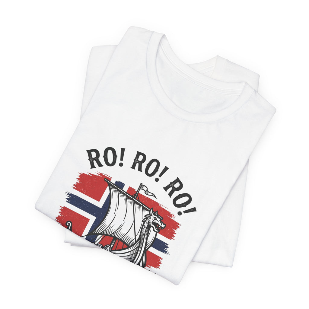 Ro! Ro! Ro! Viking Longship Norway Tee | Norwegian Flag, Football Chant