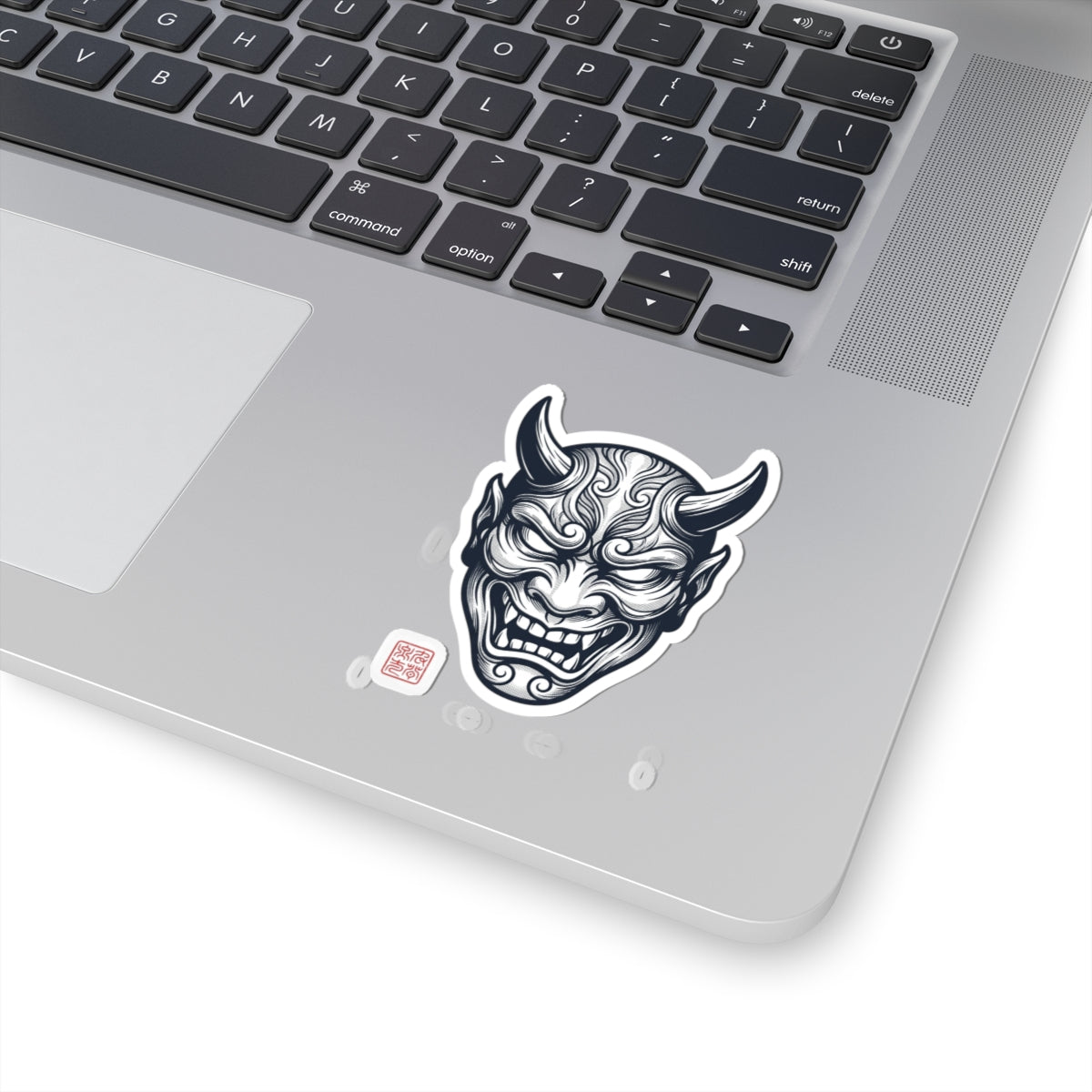 Hannya Mask Sticker | Traditional Tattoo-Inspired, Flash-Style Kiss-Cut
