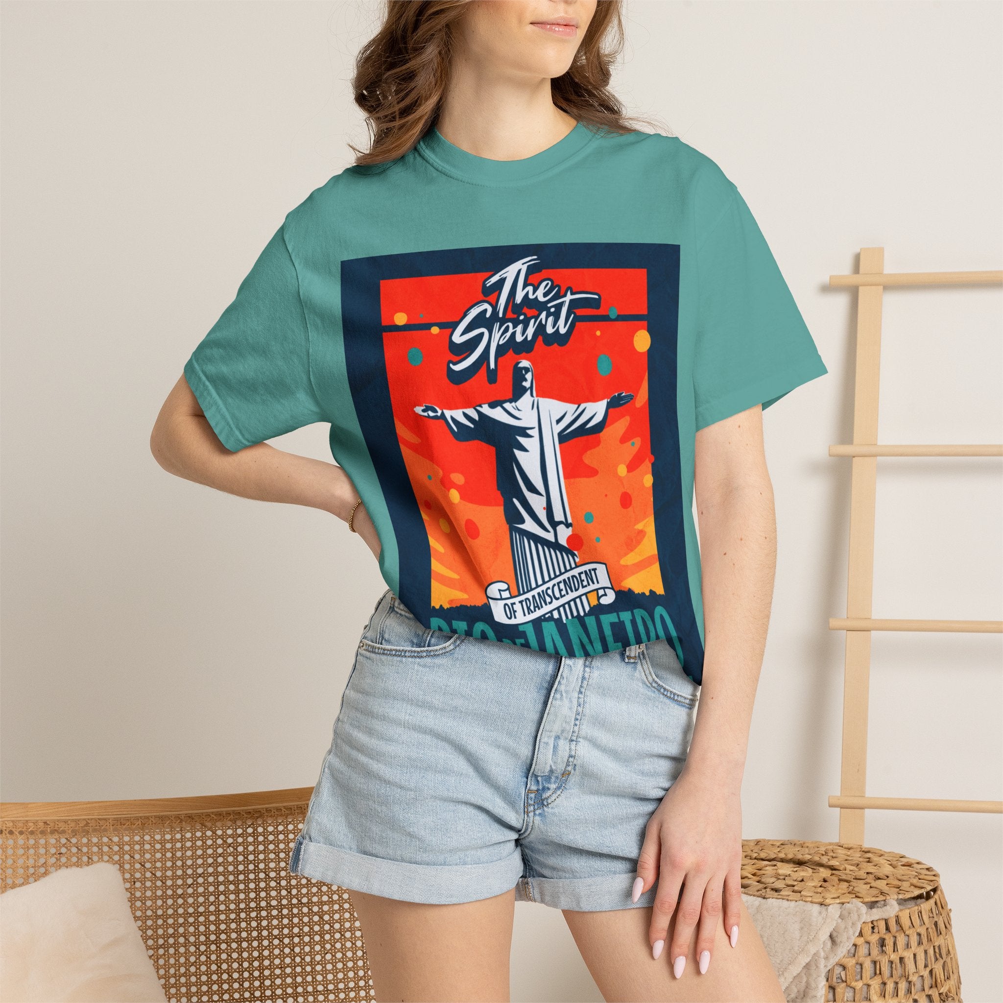 Rio de Janeiro Christ the Redeemer Poster T-Shirt — 'The Spirit' Graphic Tee