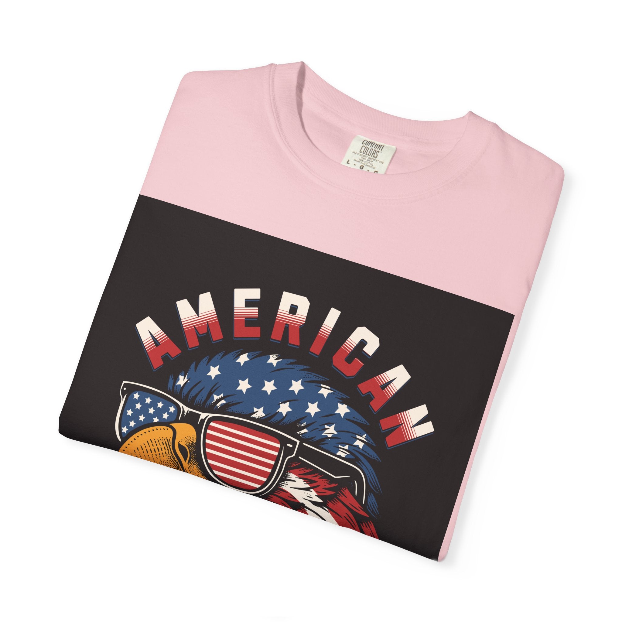 American Eagle Sunglasses T-Shirt — Patriotic USA Flag Graphic