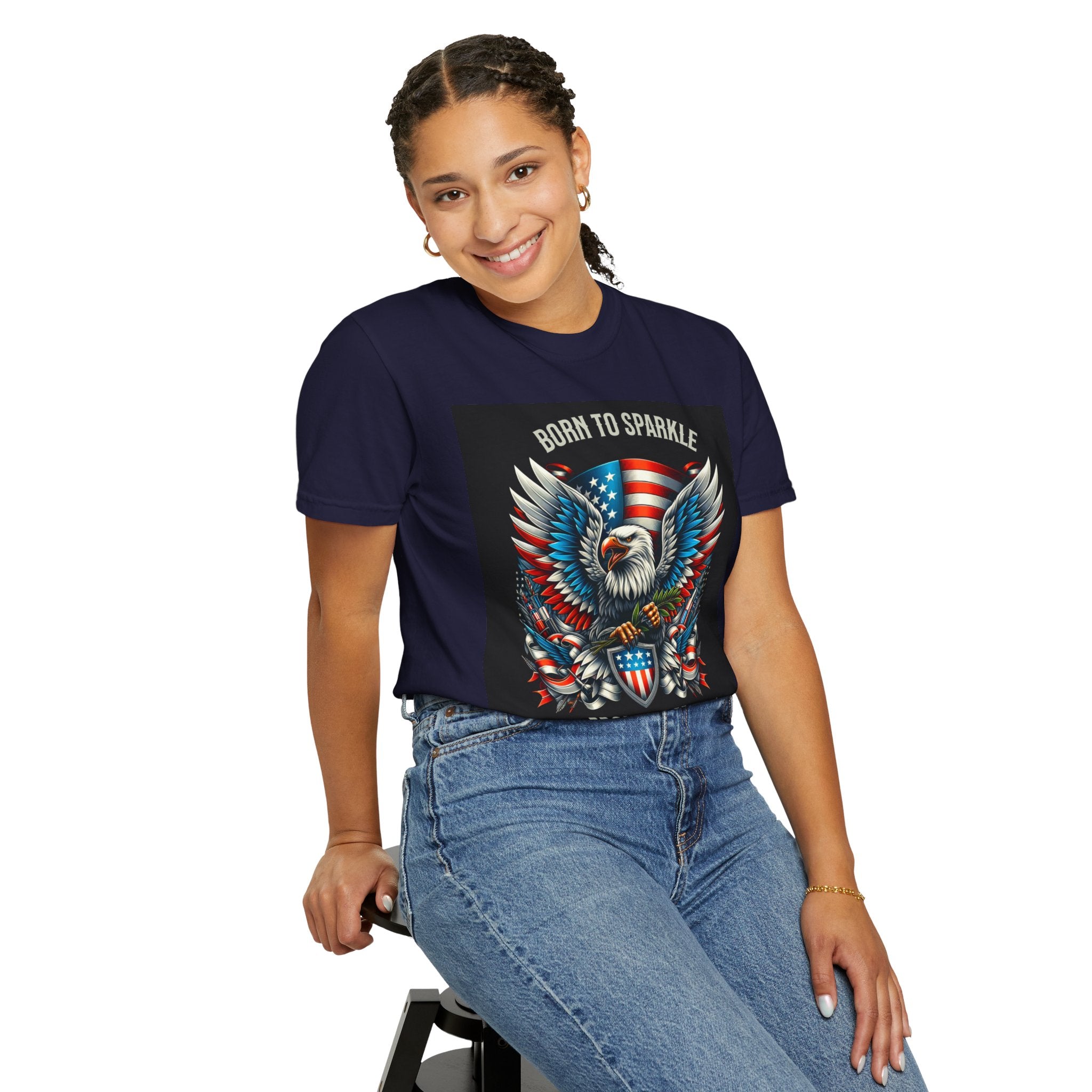 Born to Sparkle Proud to Be American T-Shirt