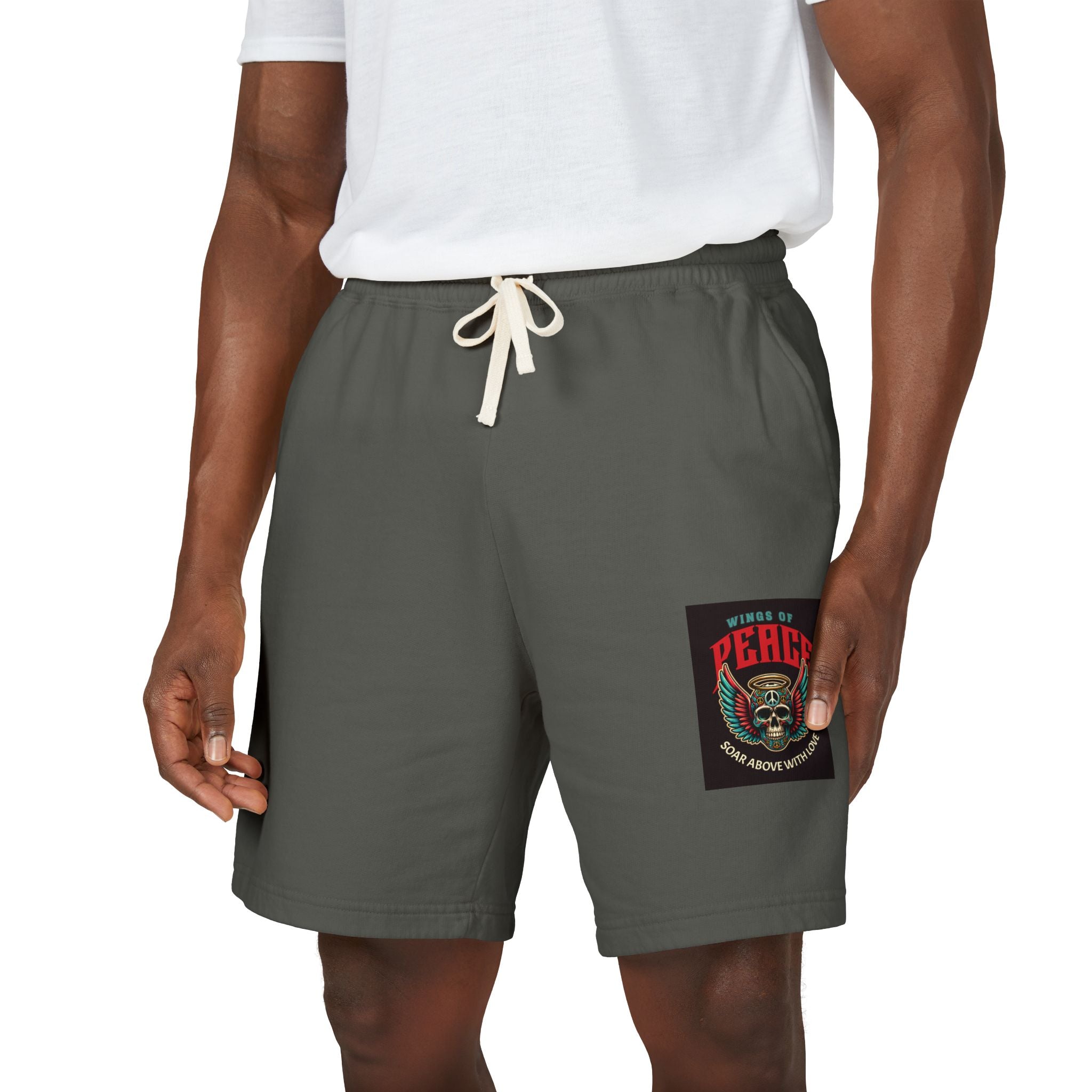 Fleece Sweat Shorts — 'House of Perks' Vintage Patch Lounge Shorts
