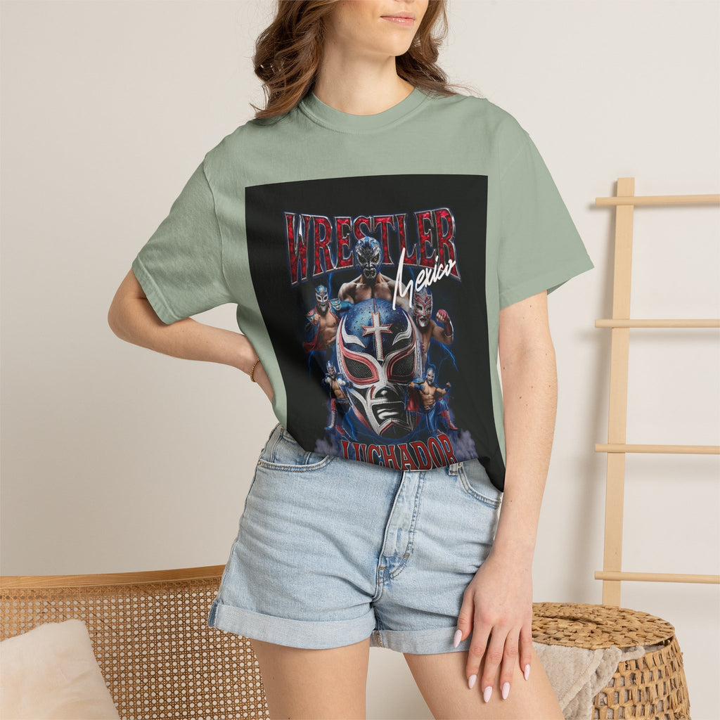 Wrestler Luchador Graphic T-Shirt — Mexican Masked Wrestling Tee