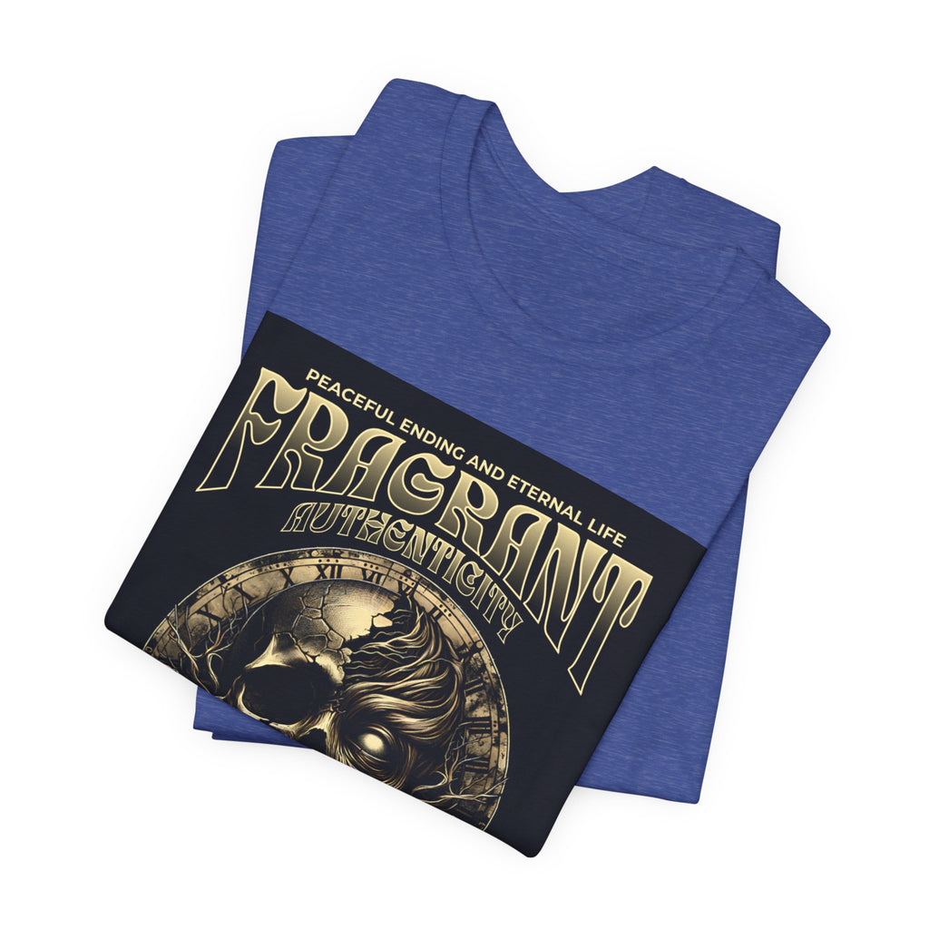 Skull & Roses Graphic Tee — "Fragrant" Vintage Gothic Band Shirt