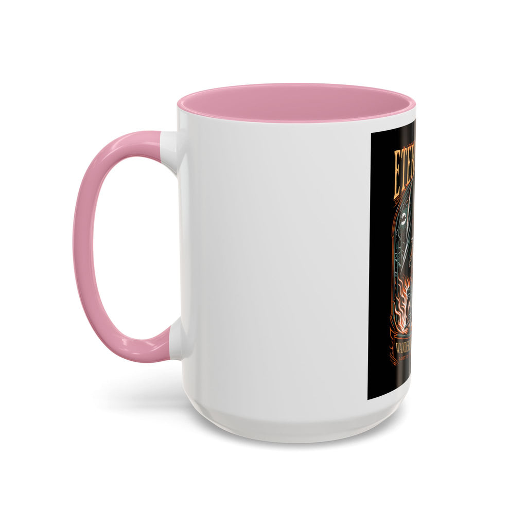 Eternal Exile Skull Biker Mug — Gothic Motorcycle Coffee Cup (11oz/15oz)