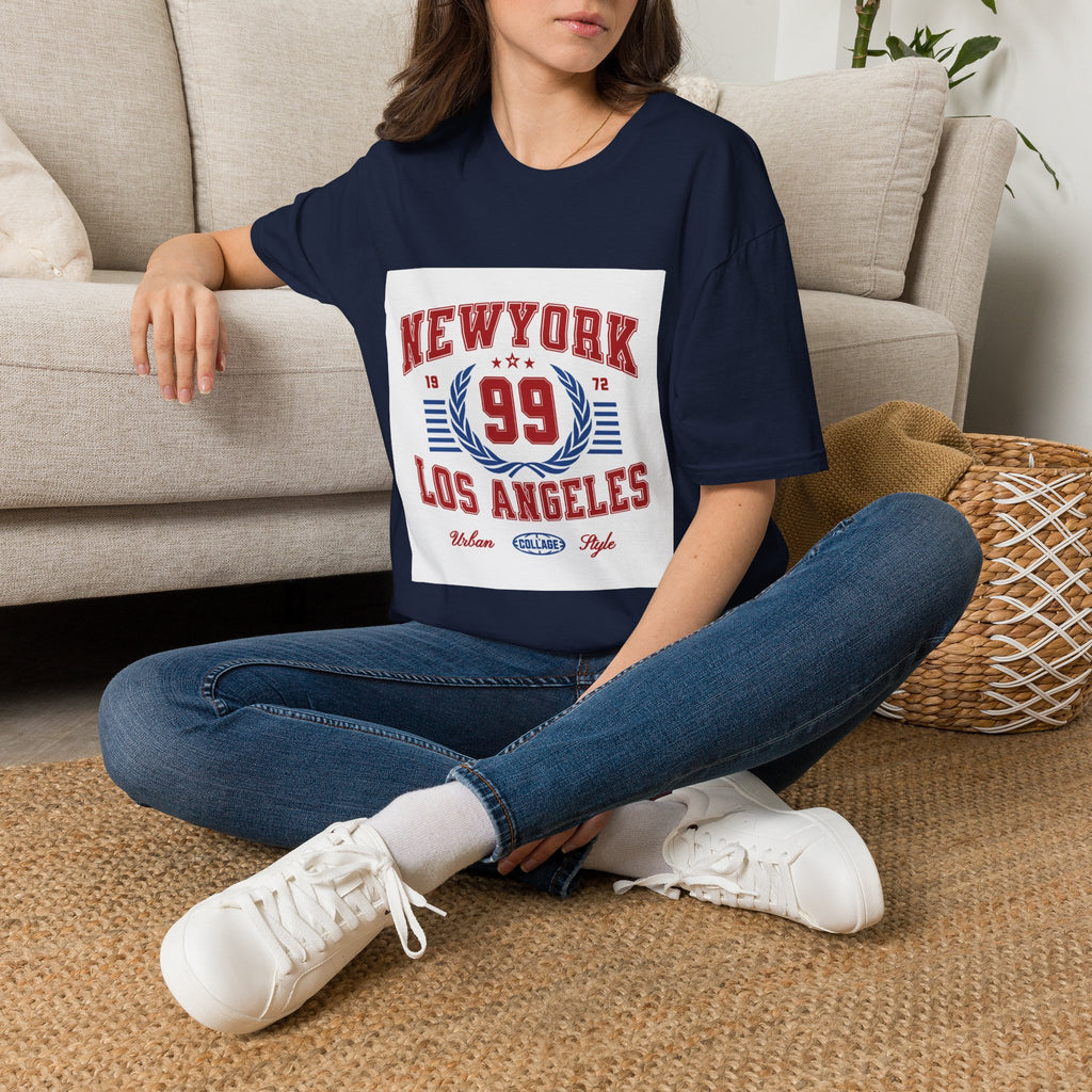New York 99 Vintage Sports Tee — Collegiate Graphic T-Shirt