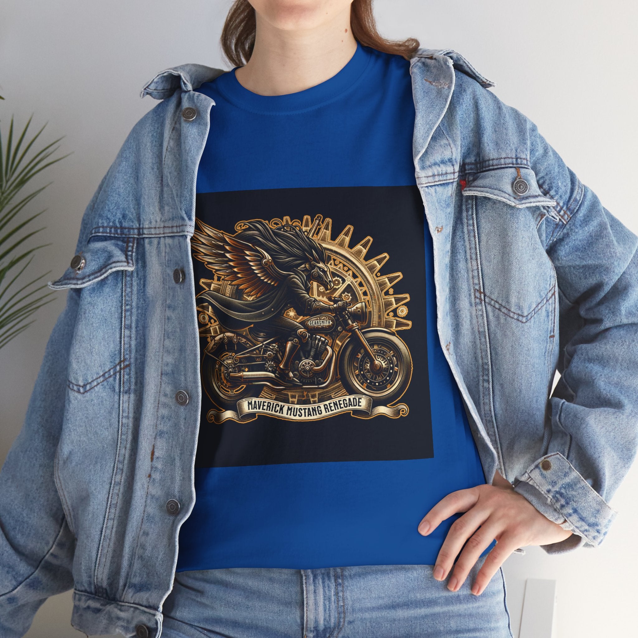 Vintage Winged Motorcycle Tee — "Ride Forever, Ride Free" Biker T-Shirt