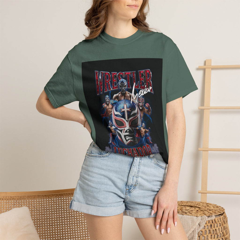Wrestler Luchador Graphic T-Shirt — Mexican Masked Wrestling Tee