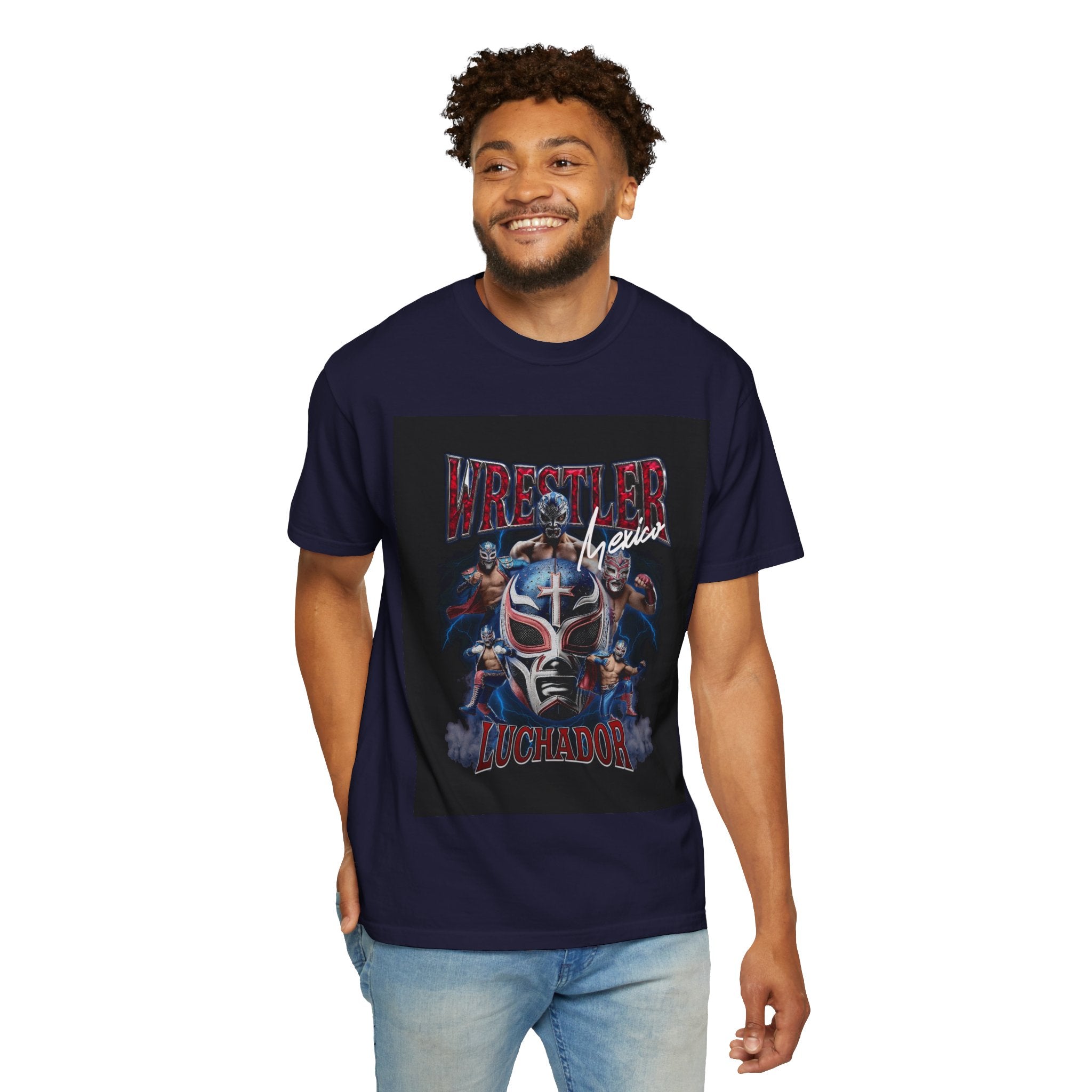 Wrestler Luchador Graphic T-Shirt — Mexican Masked Wrestling Tee
