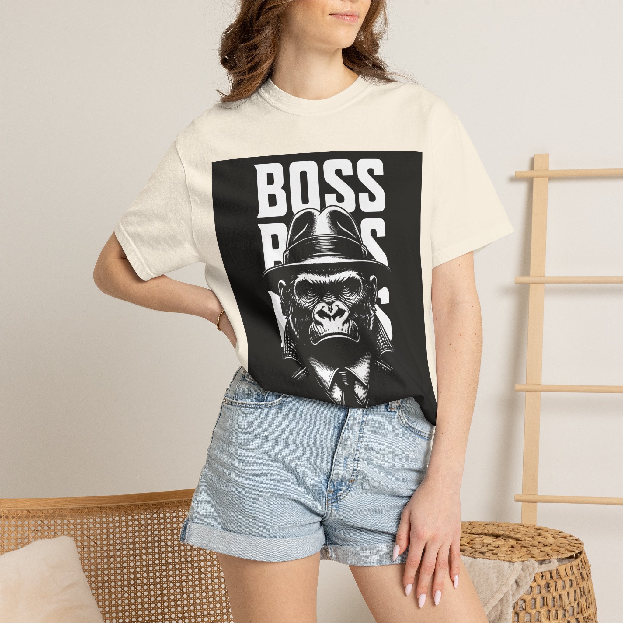 Boss Ape T-Shirt — Graphic "BOSS" Monkey Suit Tee