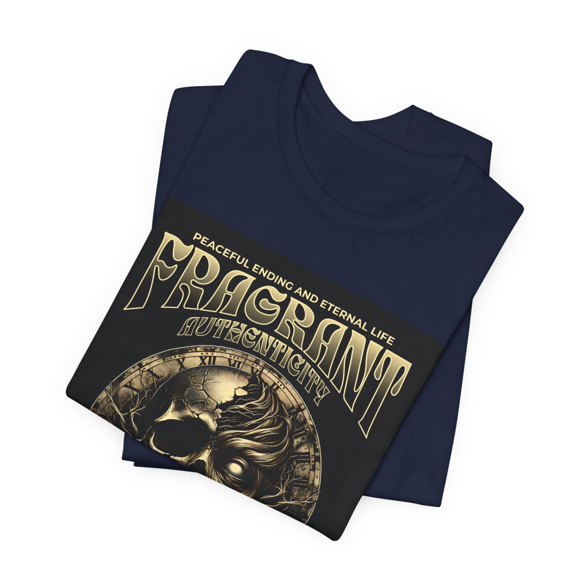 Skull & Roses Graphic Tee — "Fragrant" Vintage Gothic Band Shirt