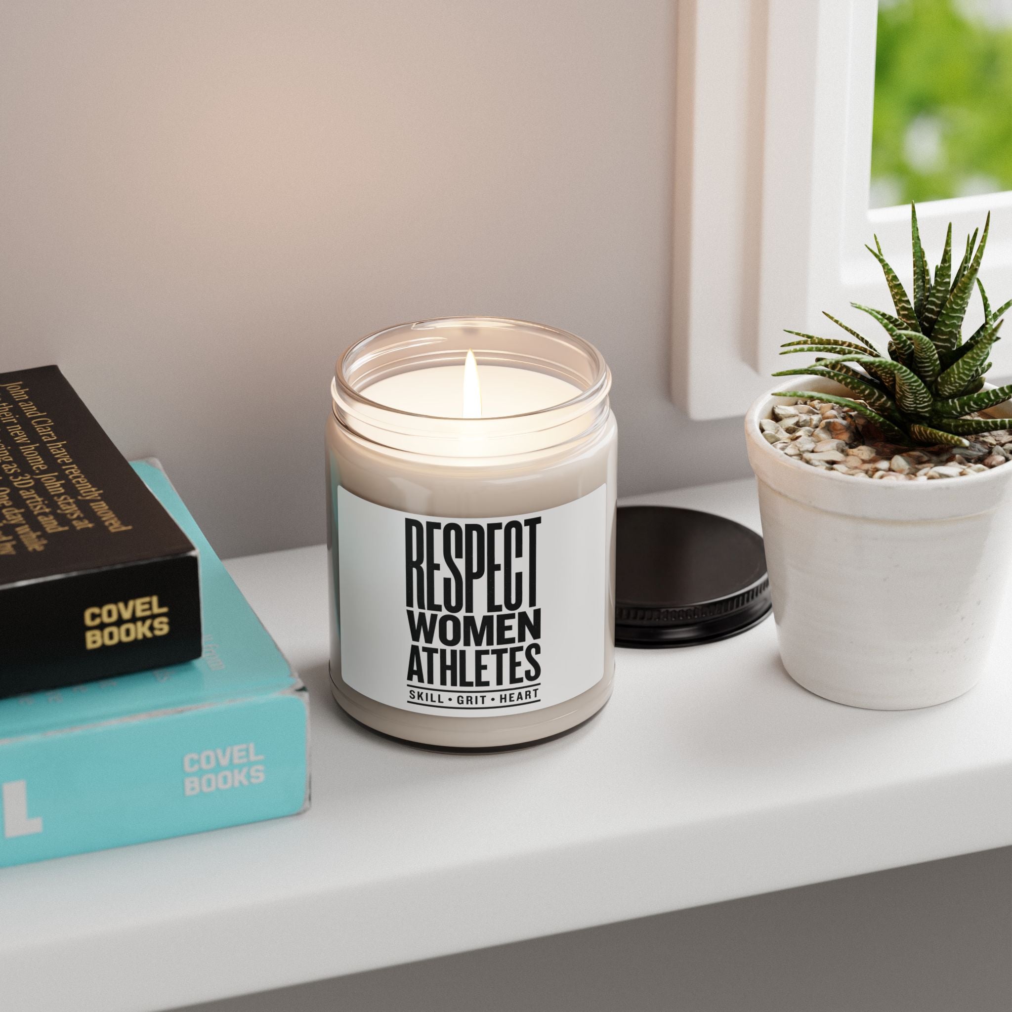 Respect Women Athletes Candle | Scented Soy Candle, Feminist Sports Fandom
