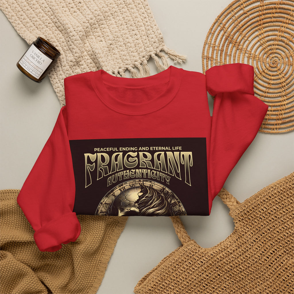 Skull & Roses Crewneck Sweatshirt — “Decrepit” Gothic Graphic