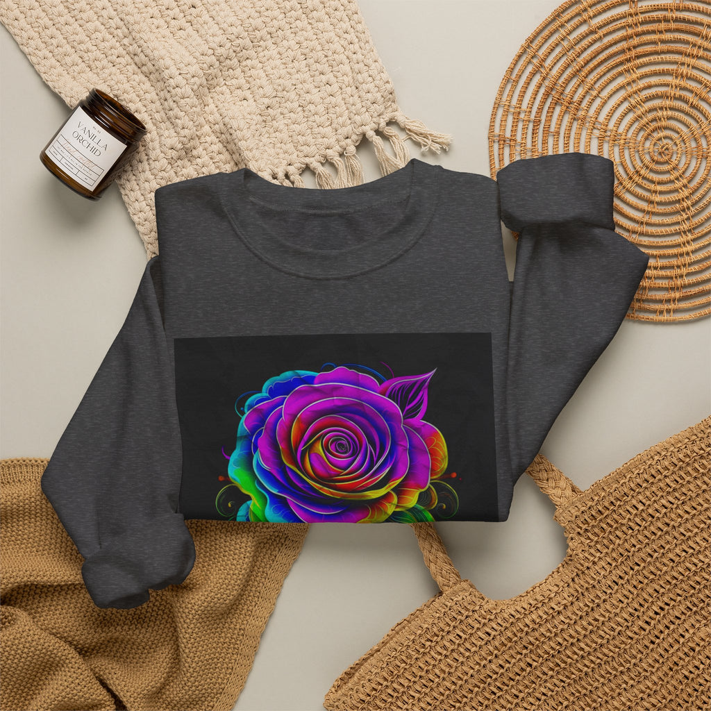 Fluorescent Rose “Fragrant” Crewneck Sweatshirt