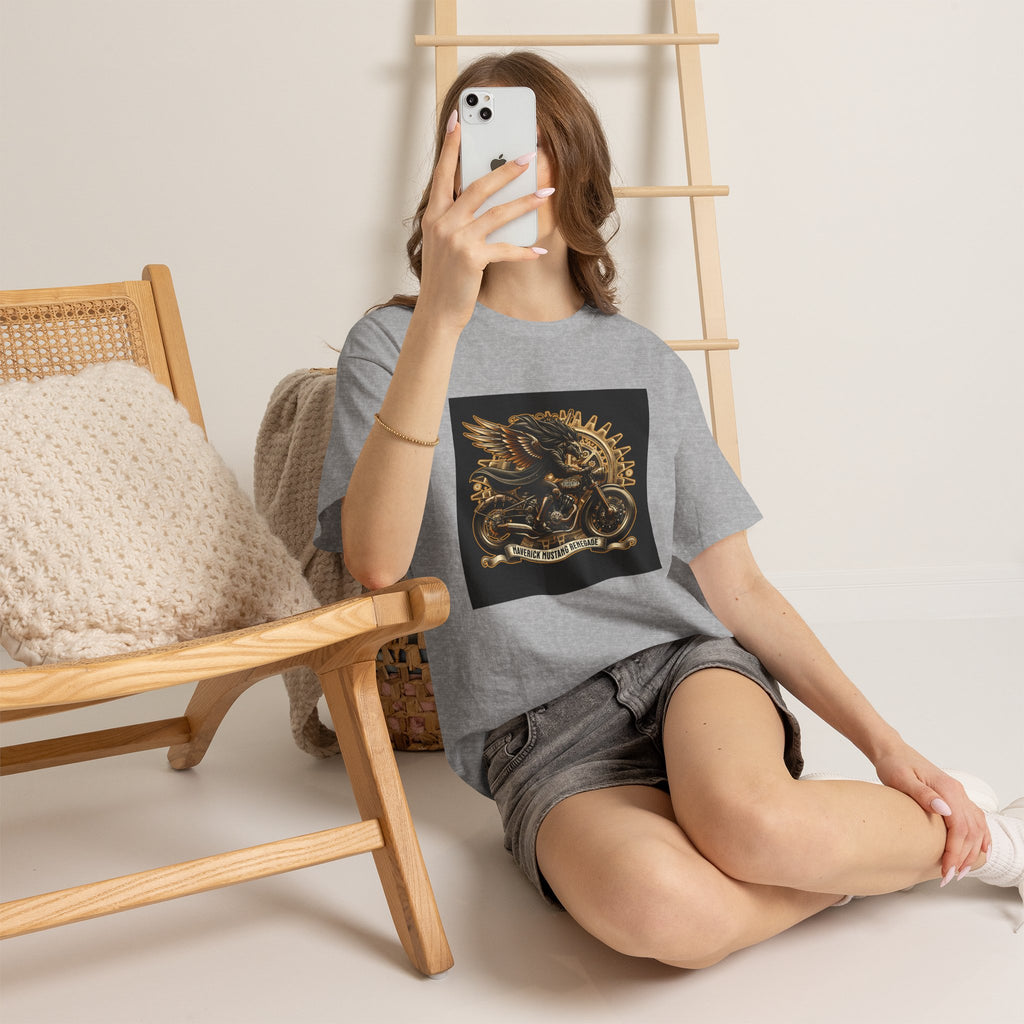 Vintage Winged Motorcycle Tee — "Ride Forever, Ride Free" Biker T-Shirt