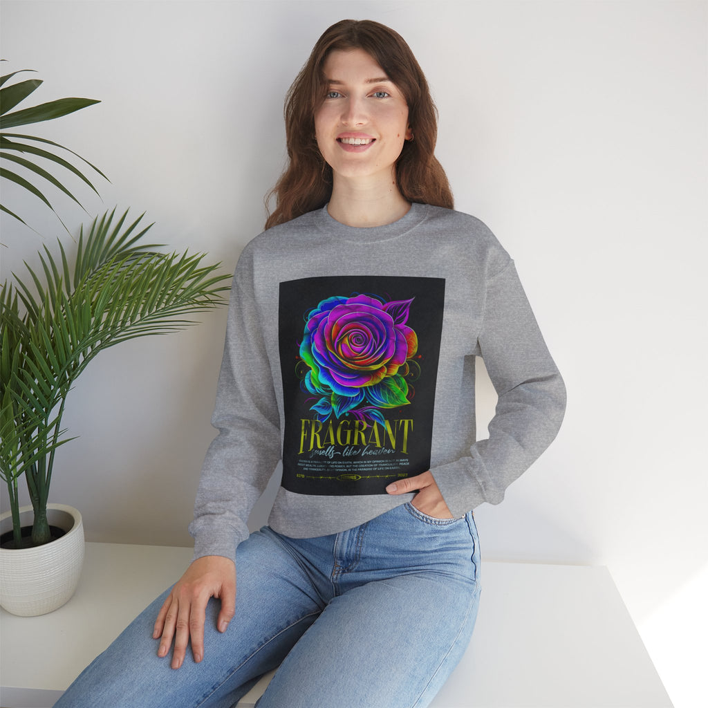 Fluorescent Rose “Fragrant” Crewneck Sweatshirt