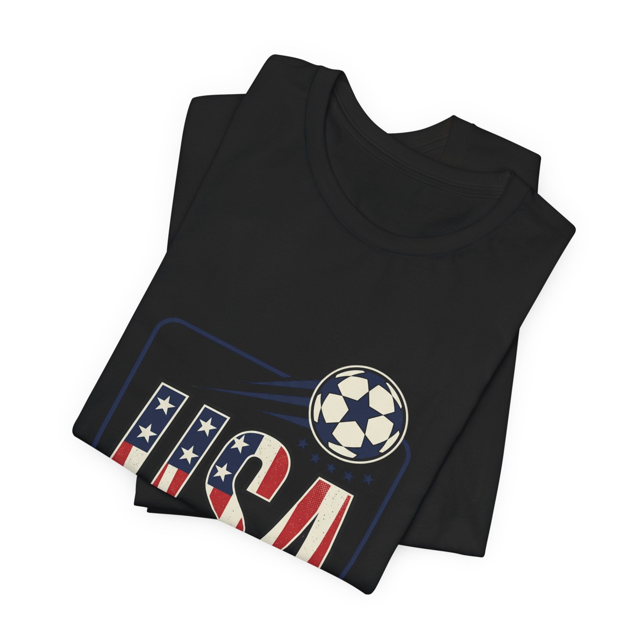 USA Soccer Tee | American Flag Colors, National Pride Shirt